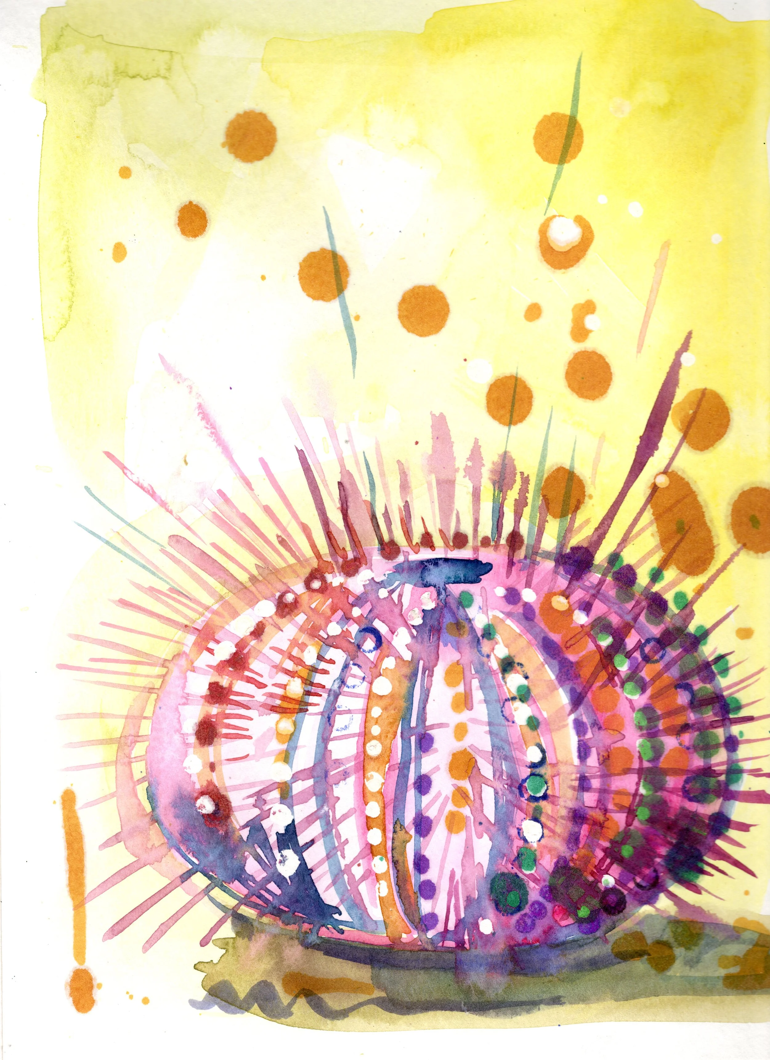 Sea Urchin Yellow - Fine Art Print