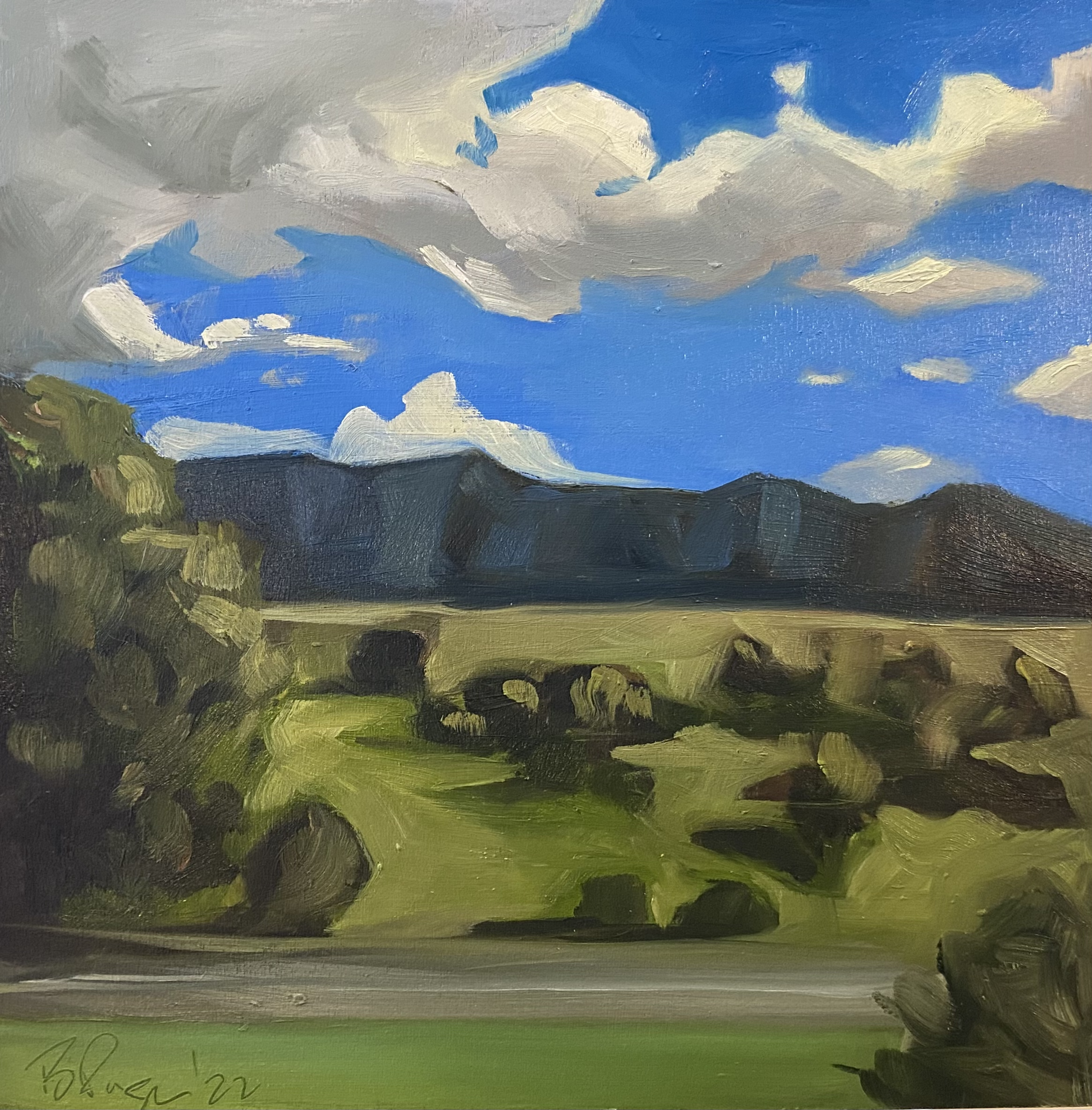 SOLD Napa - 10x10" oil on cradled panel, 2022