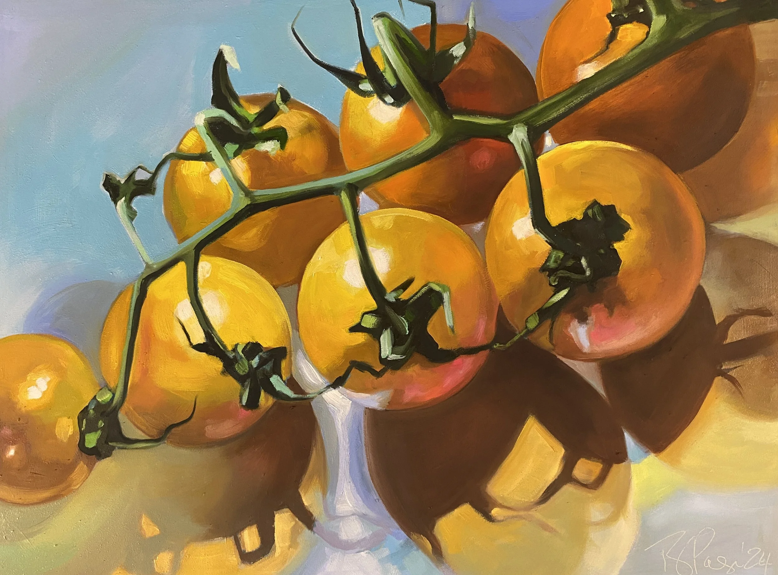  Golden Globes - 18x24" oil on 2" cradled panel, 2024. 