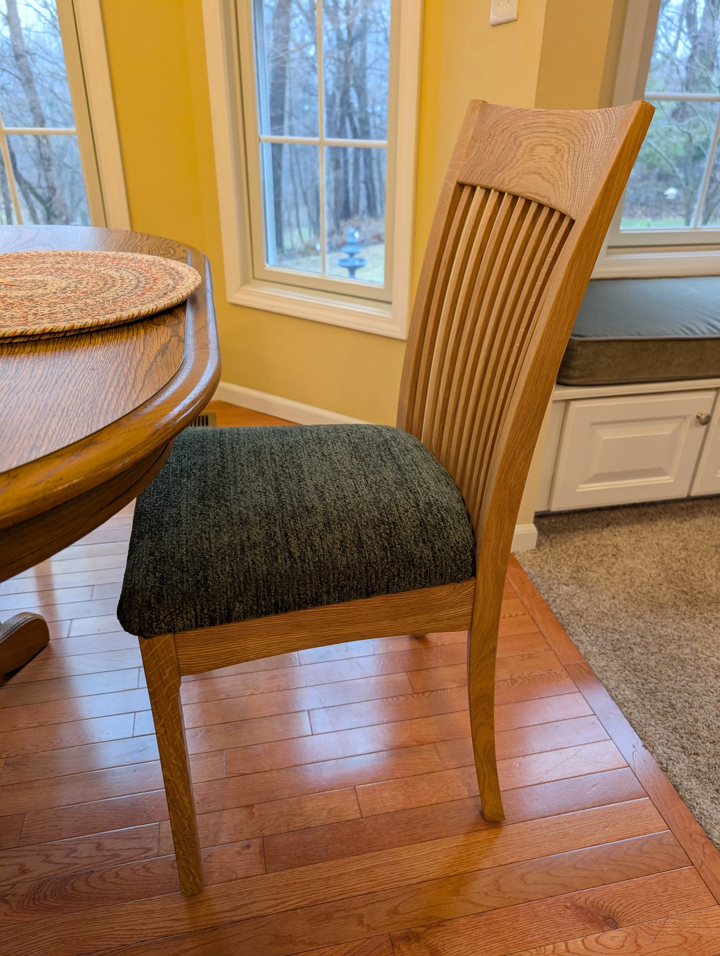 Custom White Oak Dining Chair