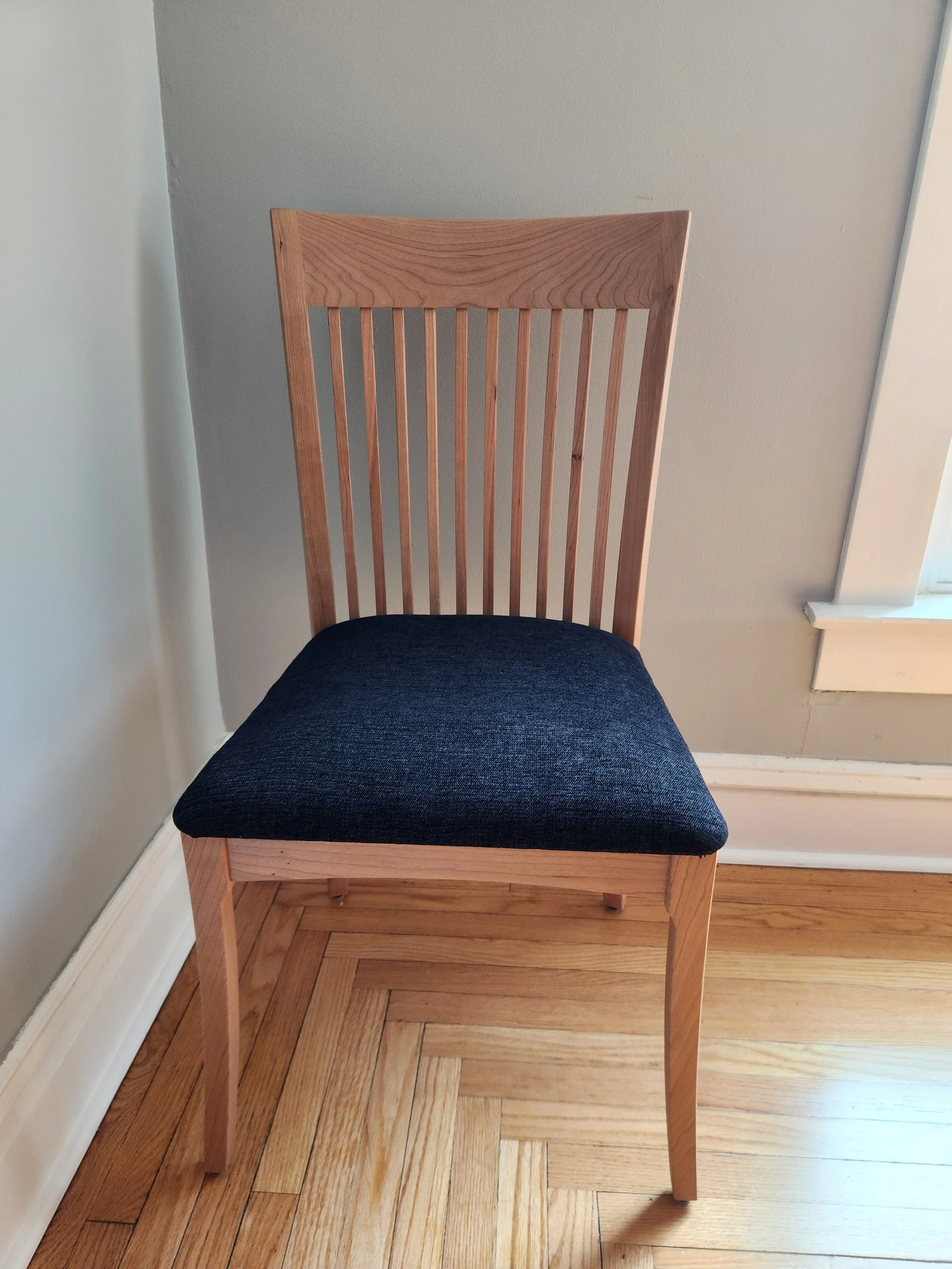 Custom cushioned dining chair