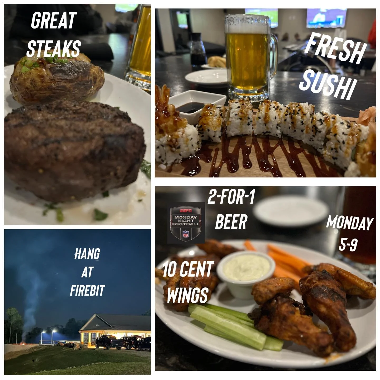 Tonight there are two reasons to hang at Honky Tonk National! The Giants v Steelers at 7:15 and game 3 of the World Series. The 10 cent wings and 2-for-1 beer specials run from 5-9.  #honkytonknational #HTN #MondayNightFootball #WorldSeries #10centwi