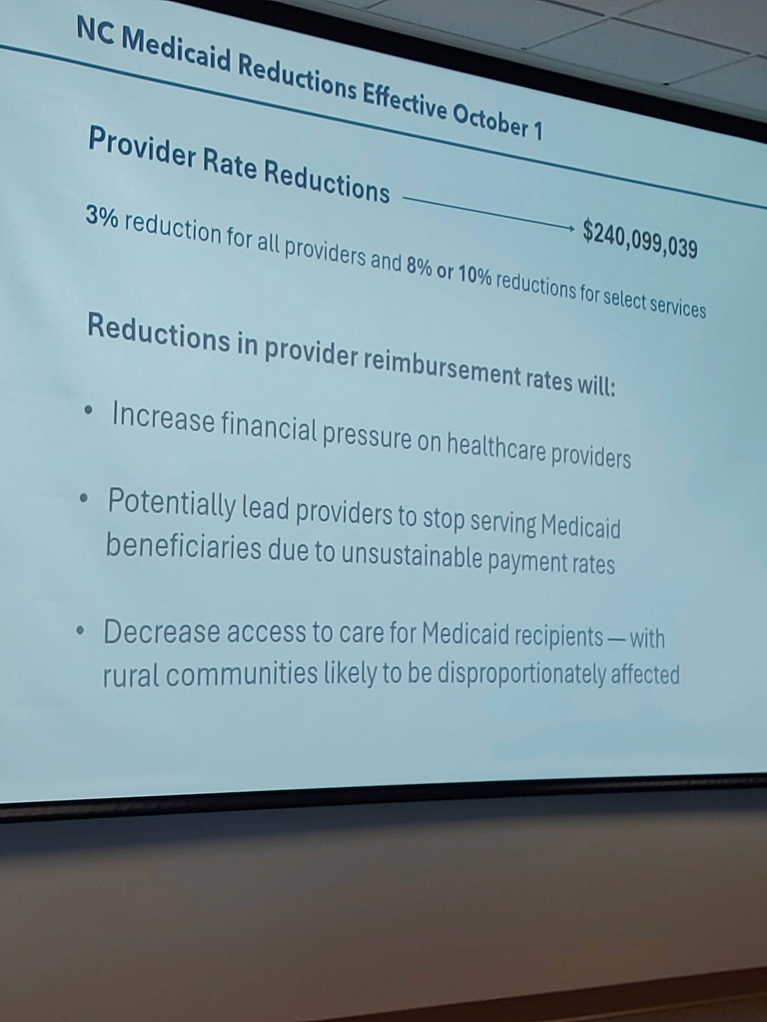 Attending the District 3 CHW meeting about how the "One Big Beautiful Bill" will devastate public health...