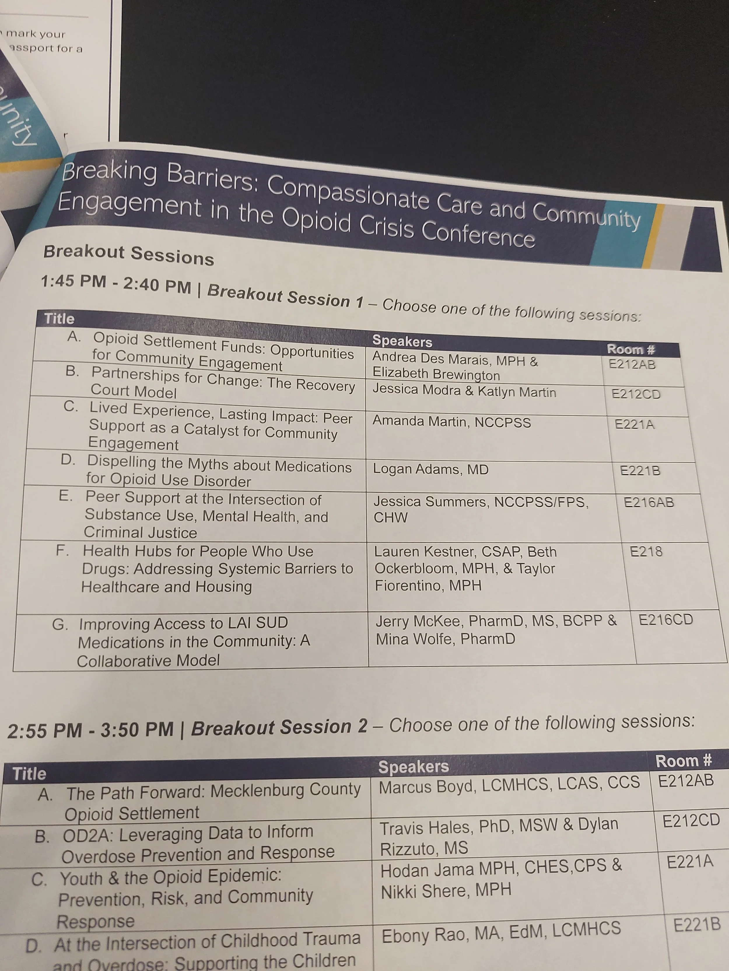 The agenda! There we are!