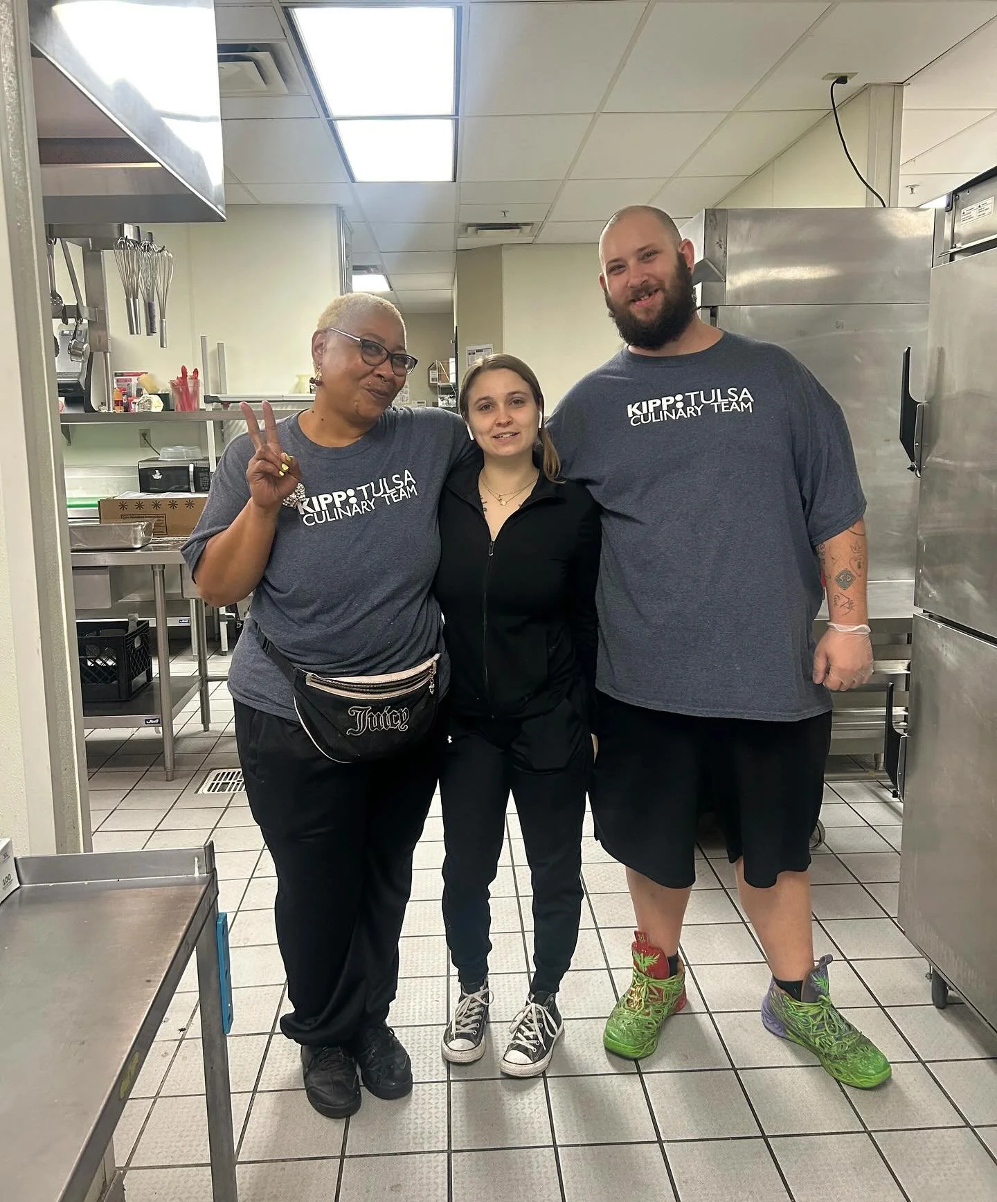 The Tulsa KIPP High School team is ready for another awesome day! #KeystoneFoodservice