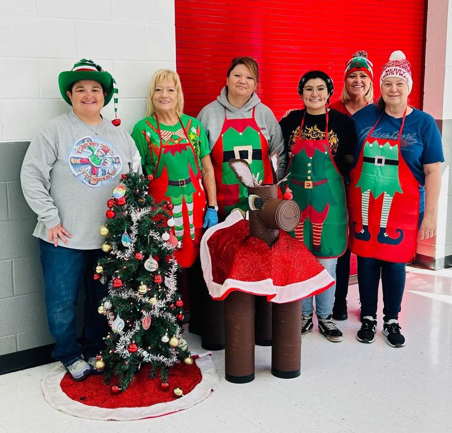 🛷 Rudolph stopping by to help North Rock Creek team!