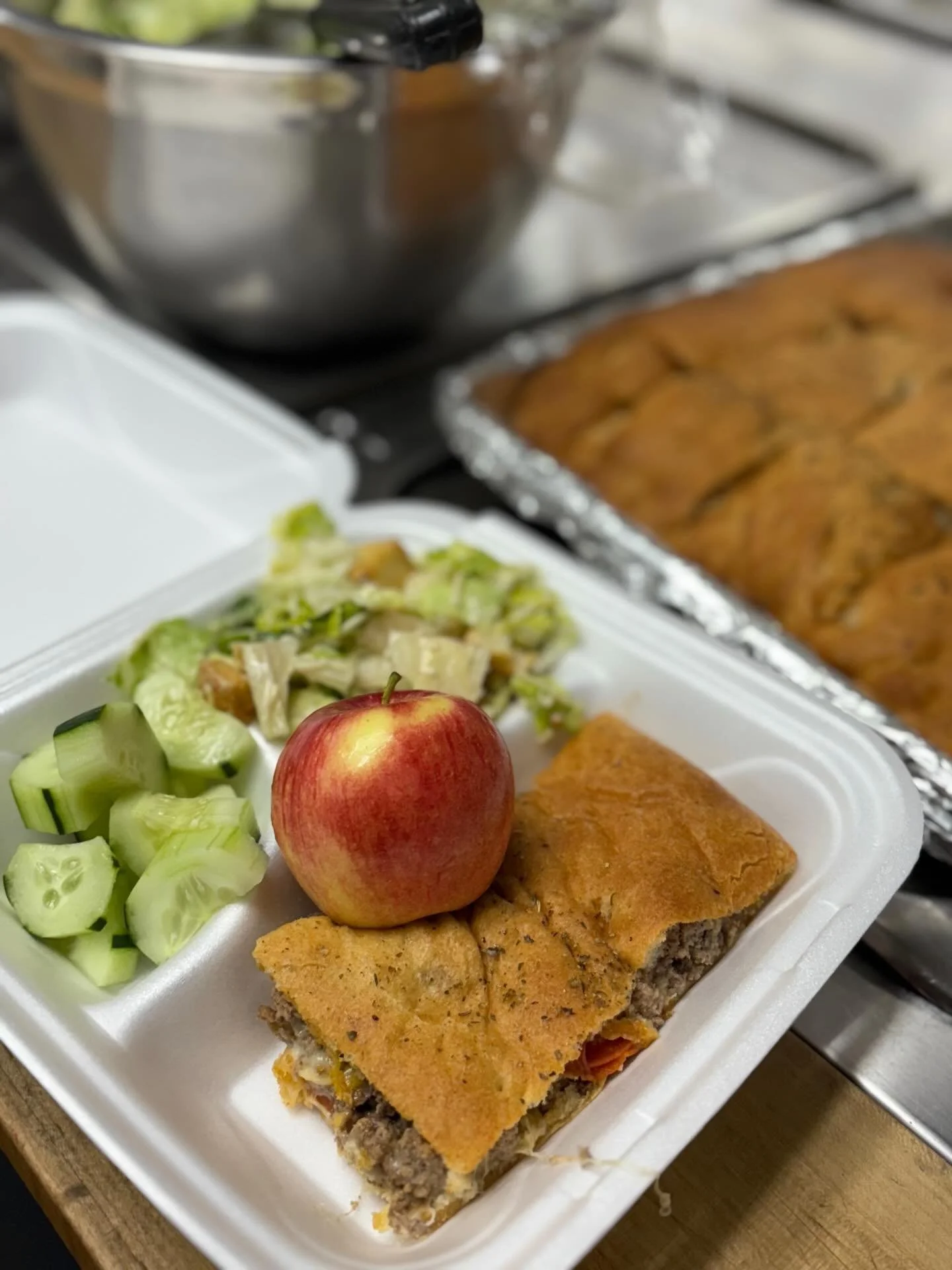Fresh calzones for lunch!🍴 We had great feedback from the kids.. they love these! #KeystoneFoodservice