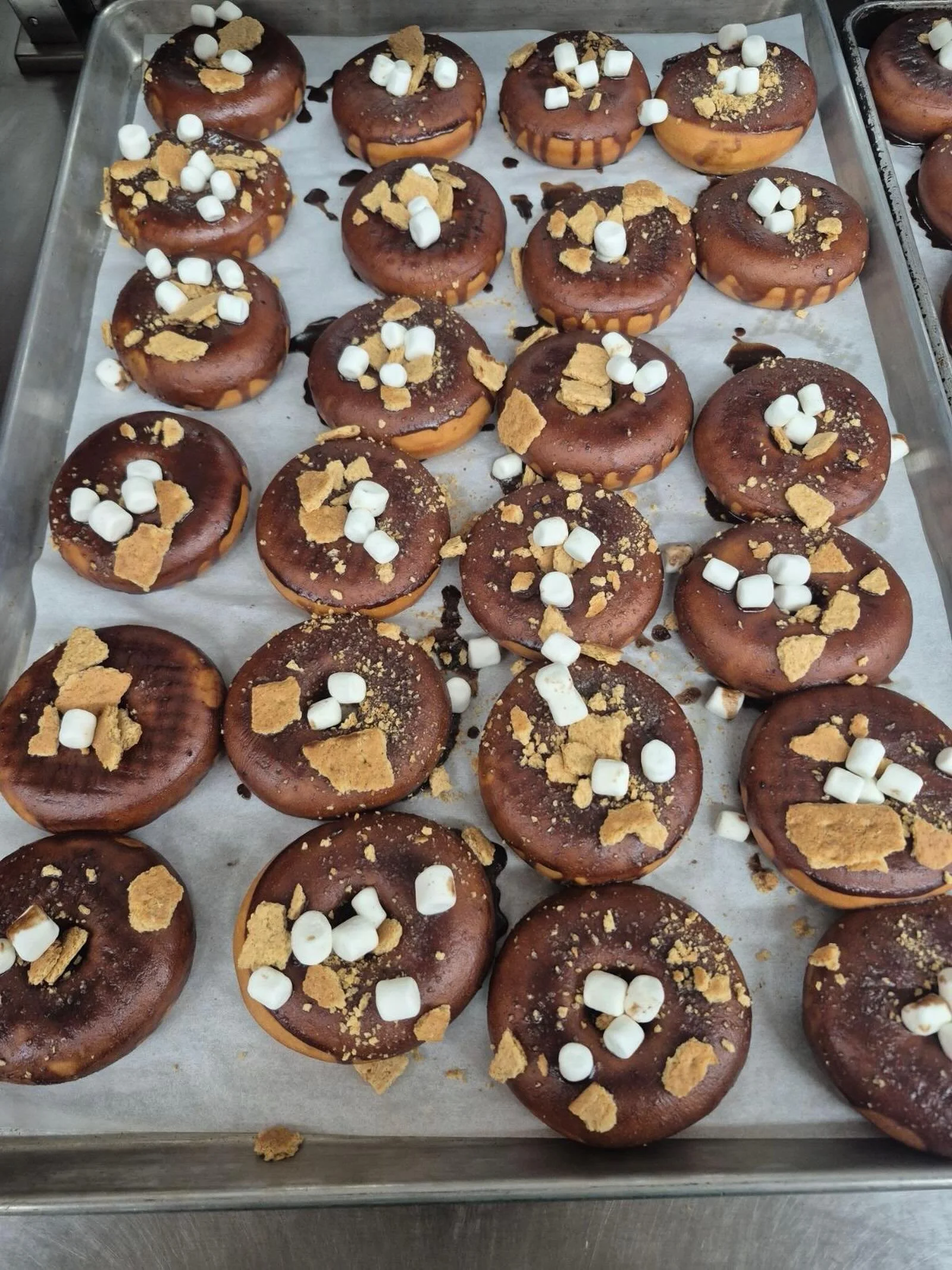 The kids at Fairview loved these &ldquo;Smore&rsquo;s&rdquo; Donuts! 🍩 #KeystoneFoodservice
