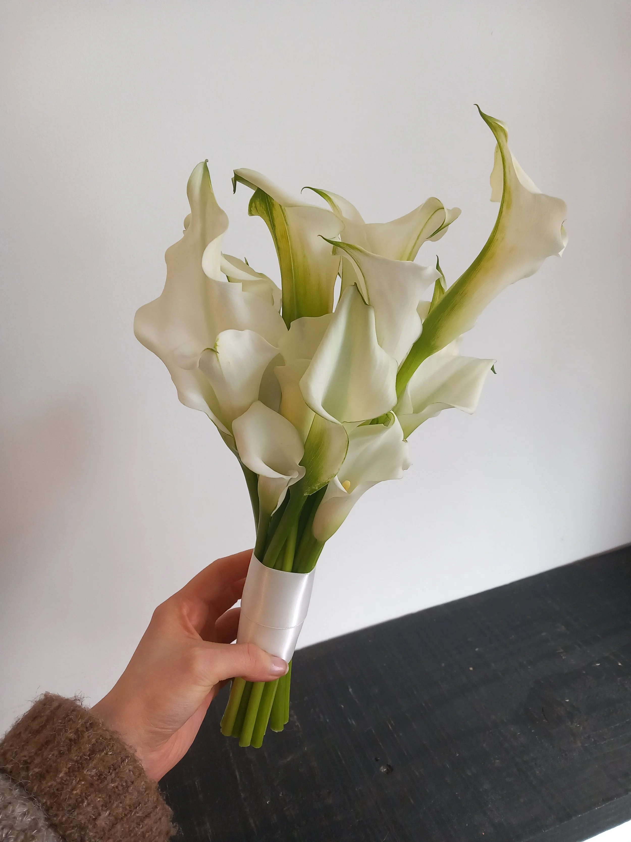 white calla lily bridal bouquet