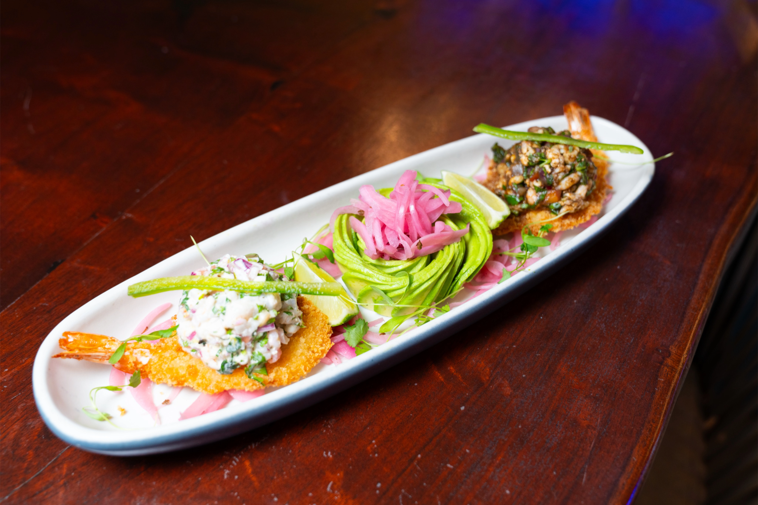 Ceviche Tostada Duo