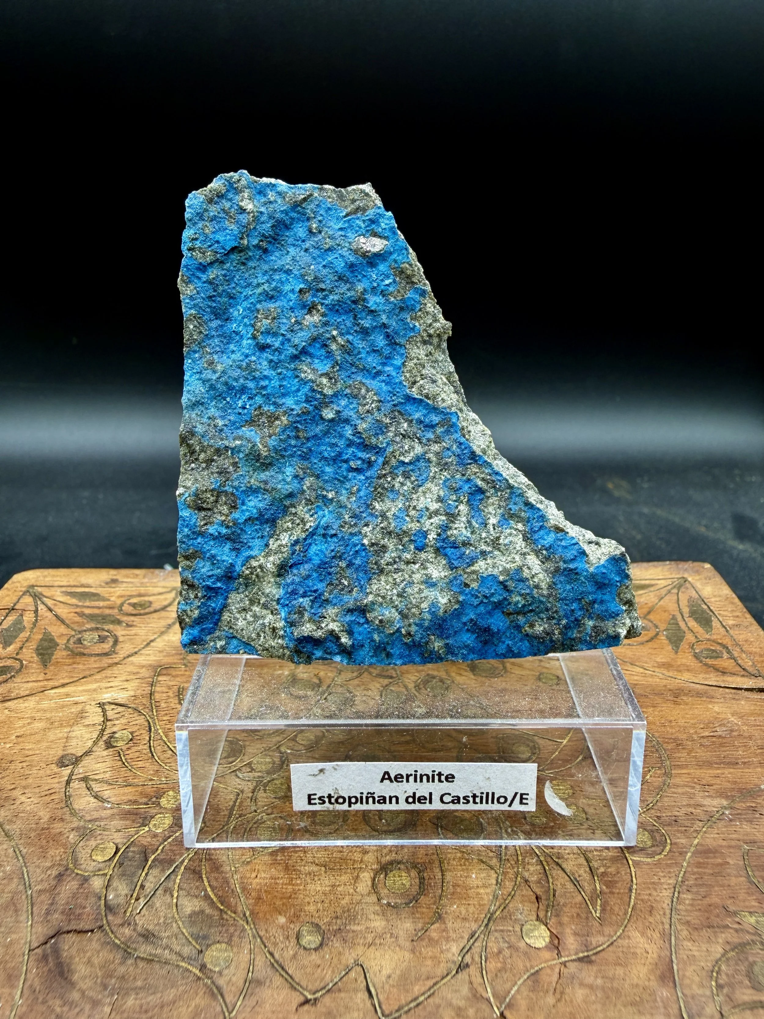 Rare Blue Aerinite Specimen – Pyrenees Mountains, Spain