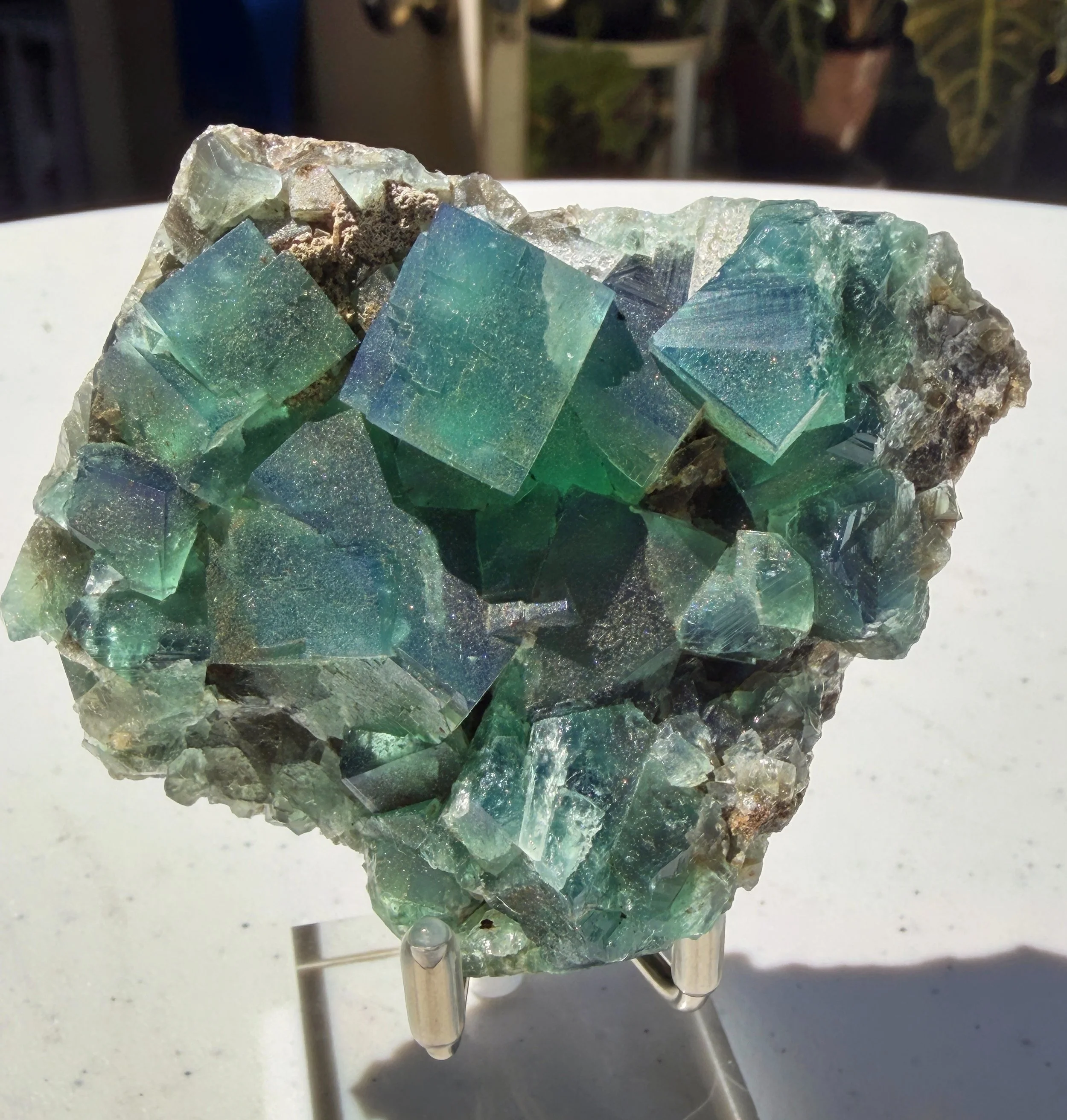 Green UV-Reactive Fluorite from the Diana Maria Mine, UK