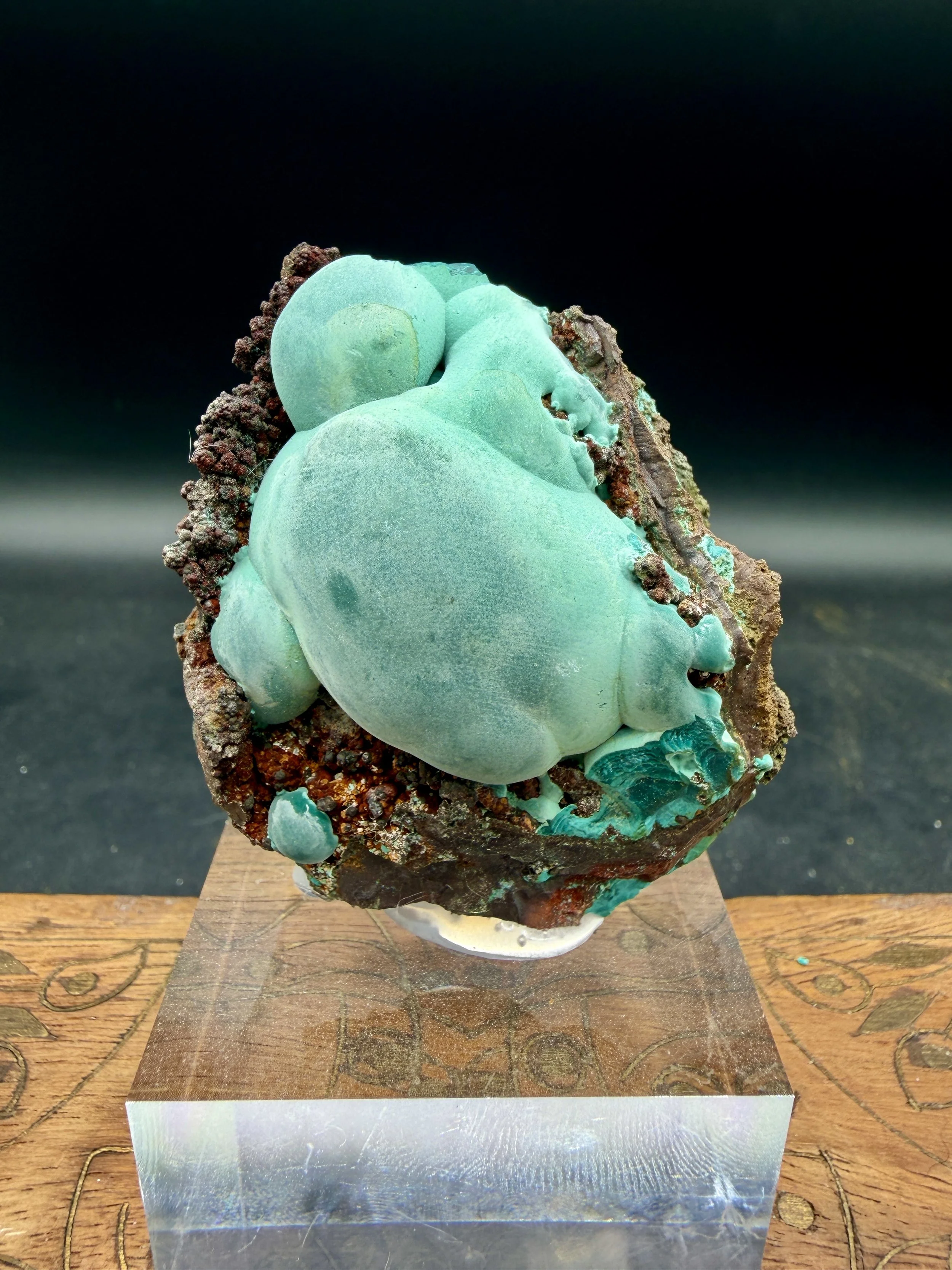 Vibrant Blue Rosasite Specimen – Ojuela Mine, Mapimí, Durango, Mexico