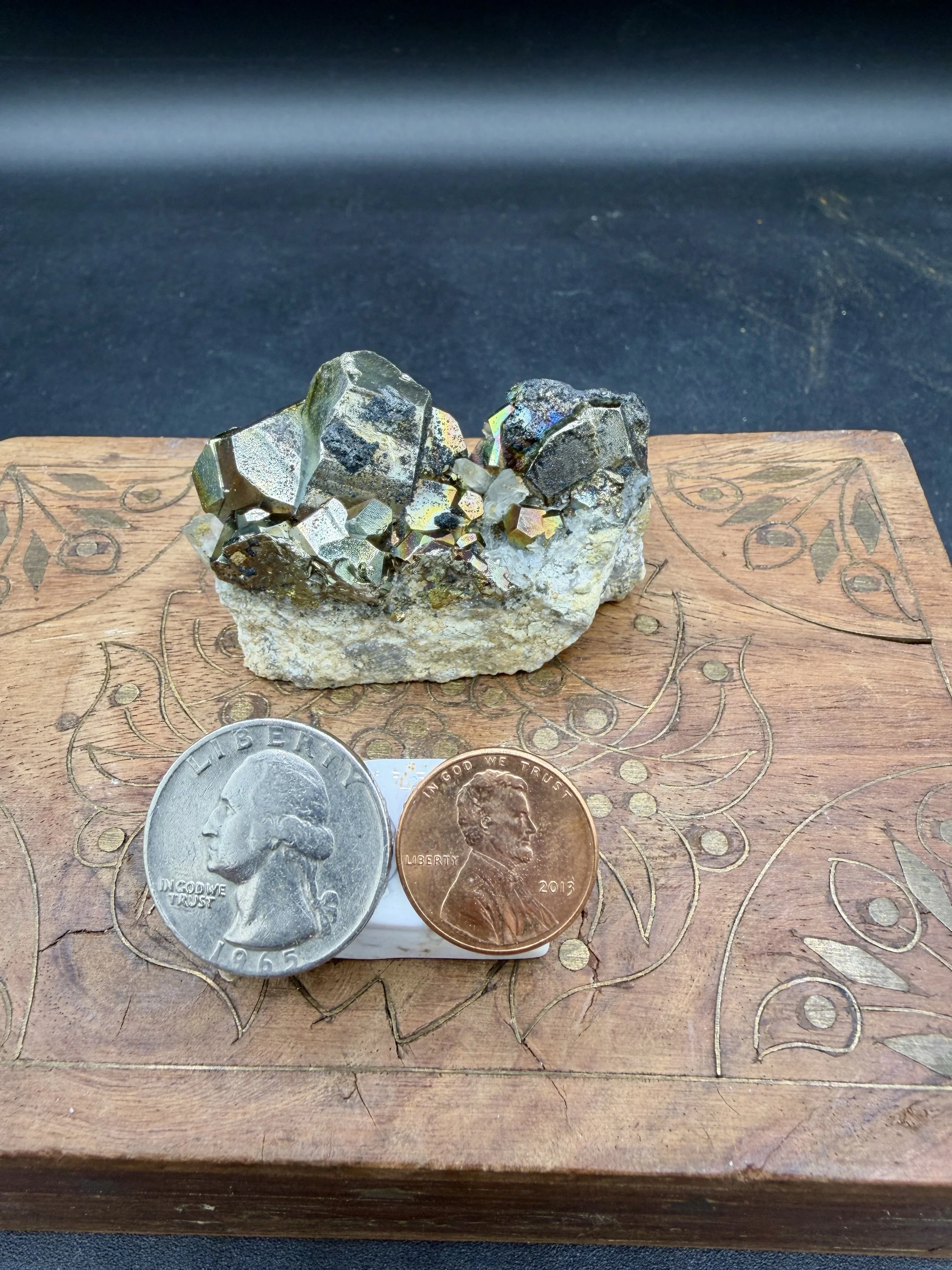 Iridescent Pyrite from Indonesia