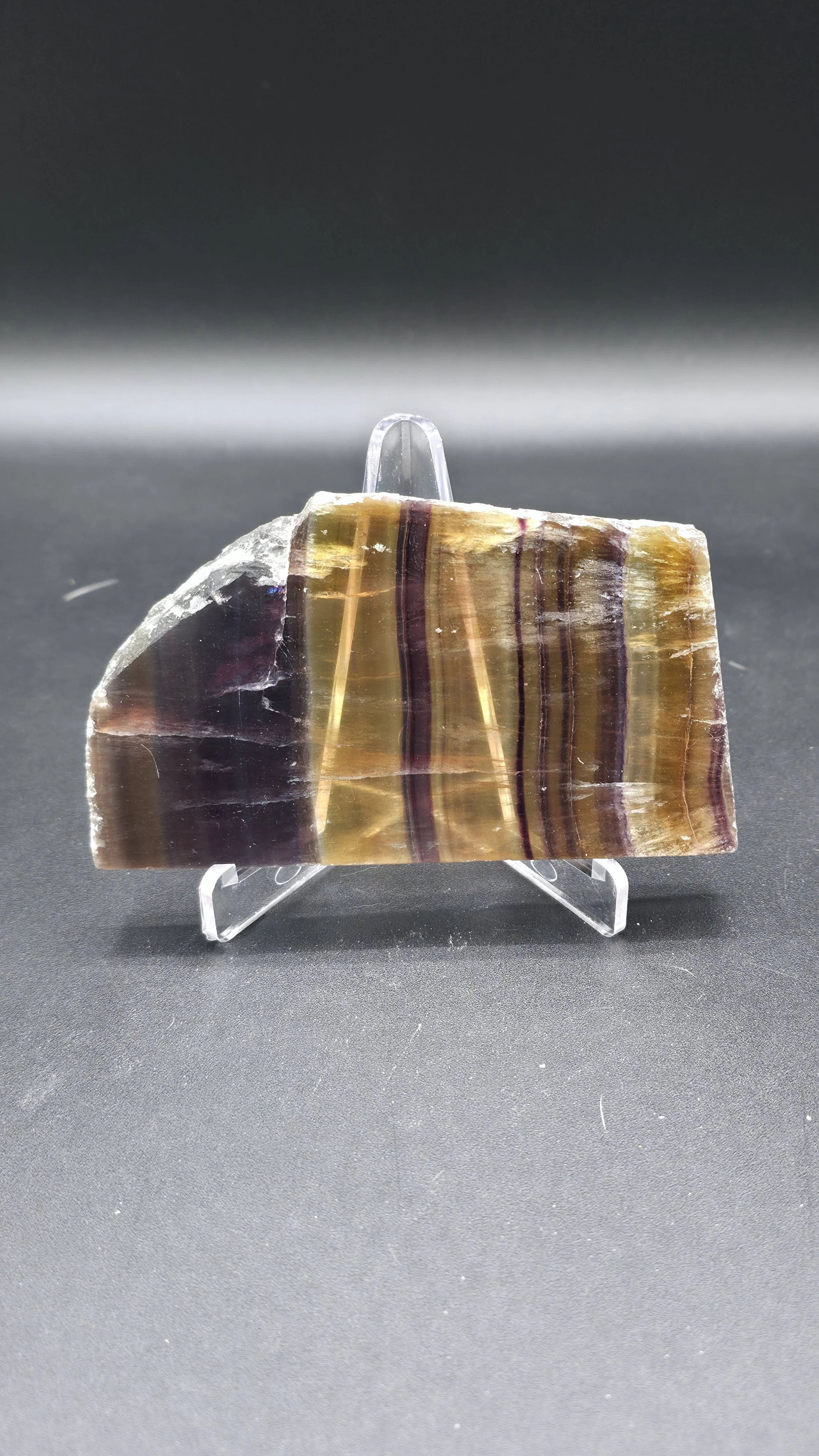 Rainbow Fluourite Slab (Stand Included)