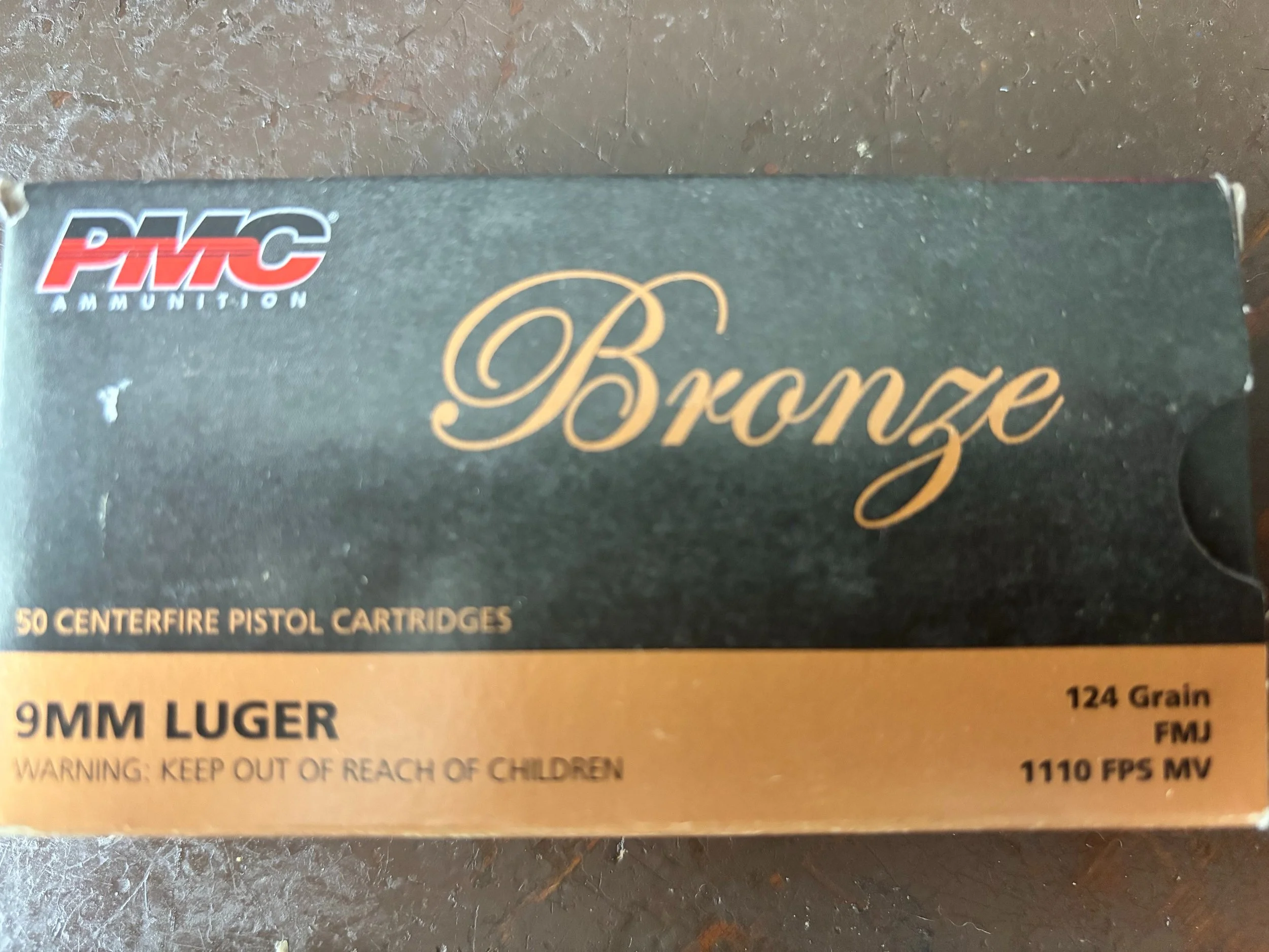 PMC BRONZE 9MM 124GR FMJ