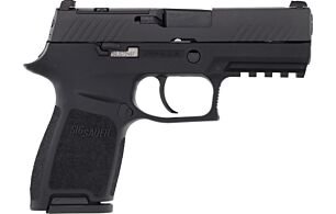 SIG P320 9MM 3.9" SIGLITE STRIKER OR (2)15RD BLACK STEEL