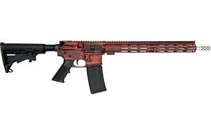 GLFA AR15 BATTLEWORN 223 WYLDE 16" S/S BBL LIPSTICK RED