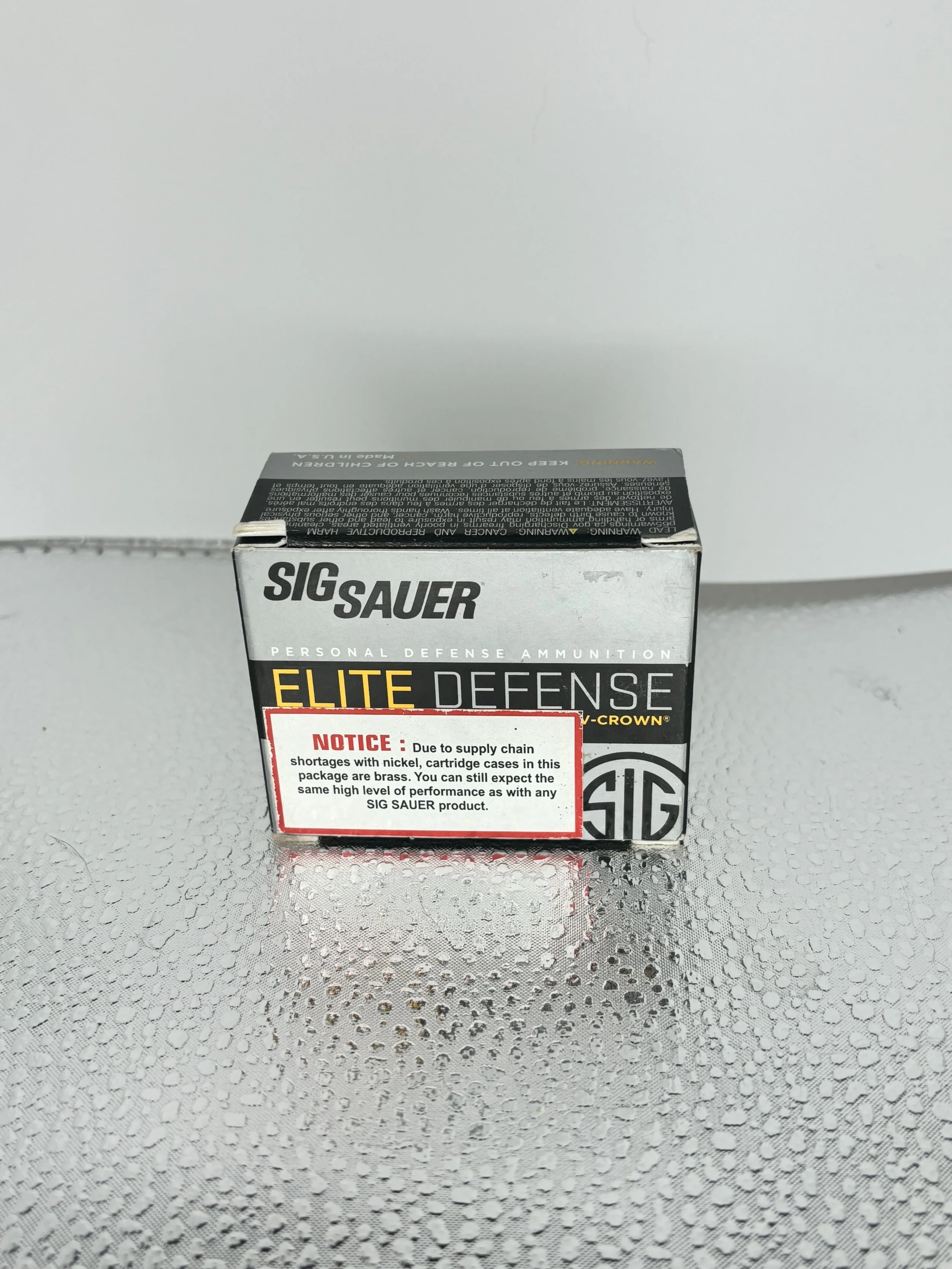 SIG Sauer Elite V-Crown 9mm Luger 115gr JHP Ammo - Box of 20