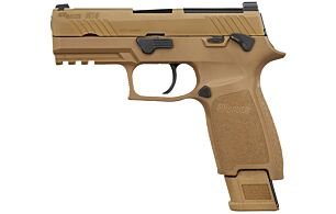 SIG M18 COMMERCIAL 9MM 3.9" SIGLITE (1)17&(2)21RD COYOTE