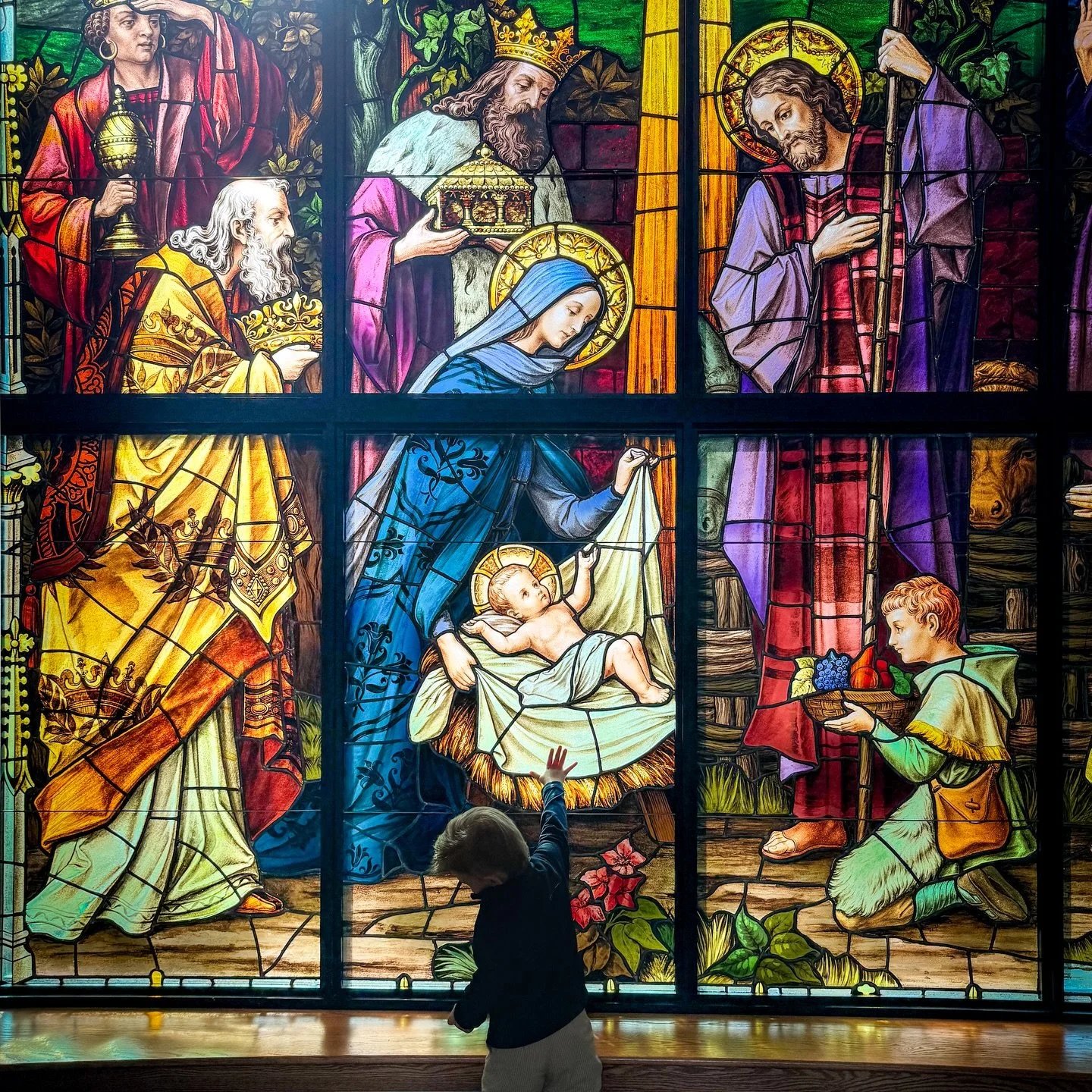 &ldquo;For unto us a child is born.&rdquo; &mdash; Isaiah 9:6

&ldquo;Let the little children come to me.&rdquo; &mdash; Matthew 19:14

This is my son, reaching for Baby Jesus.

In the hush of the church after Mass, I watched Westin reach up for Baby