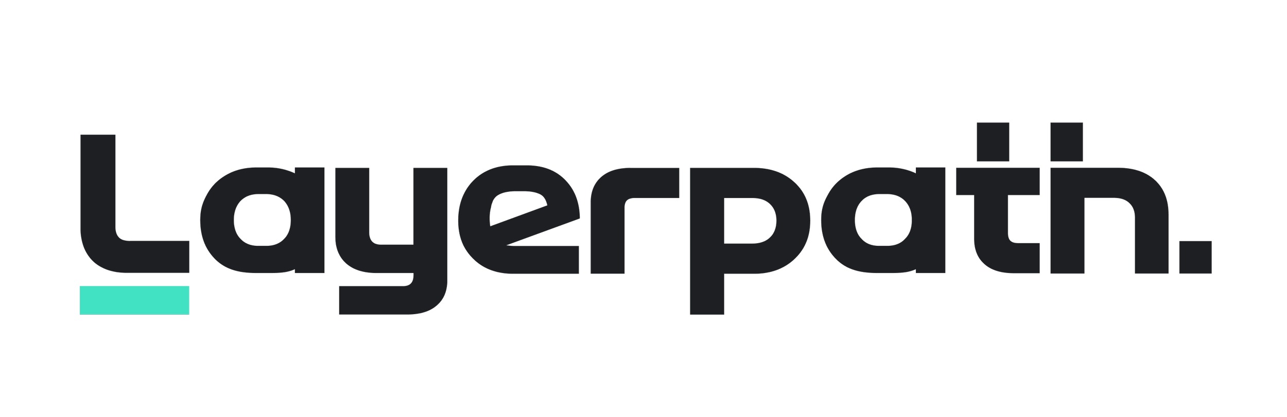 Logotipo de Lagerpäth con letras negras y una línea azul en la parte inferior izquierda