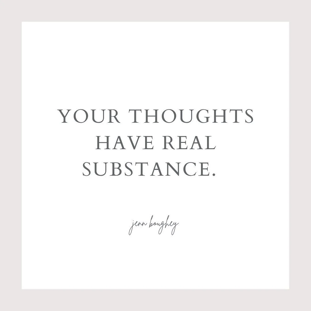 Everything around you all started with a thought. Someone had a thought about the chair you are sitting in, the phone you are holding, the car you are driving.  Things don&rsquo;t exist physically without it first existing mentally. 

Your thoughts h
