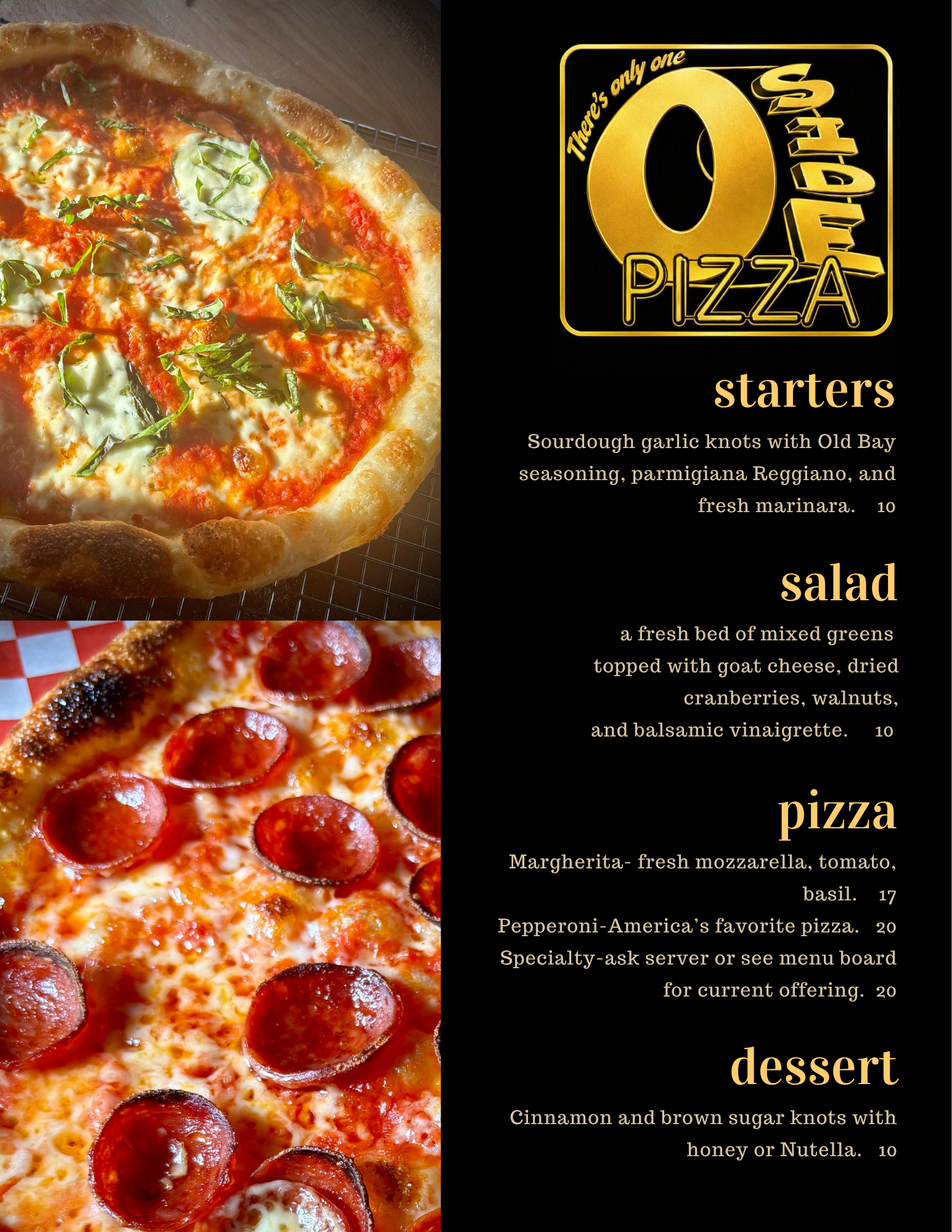 Menu board