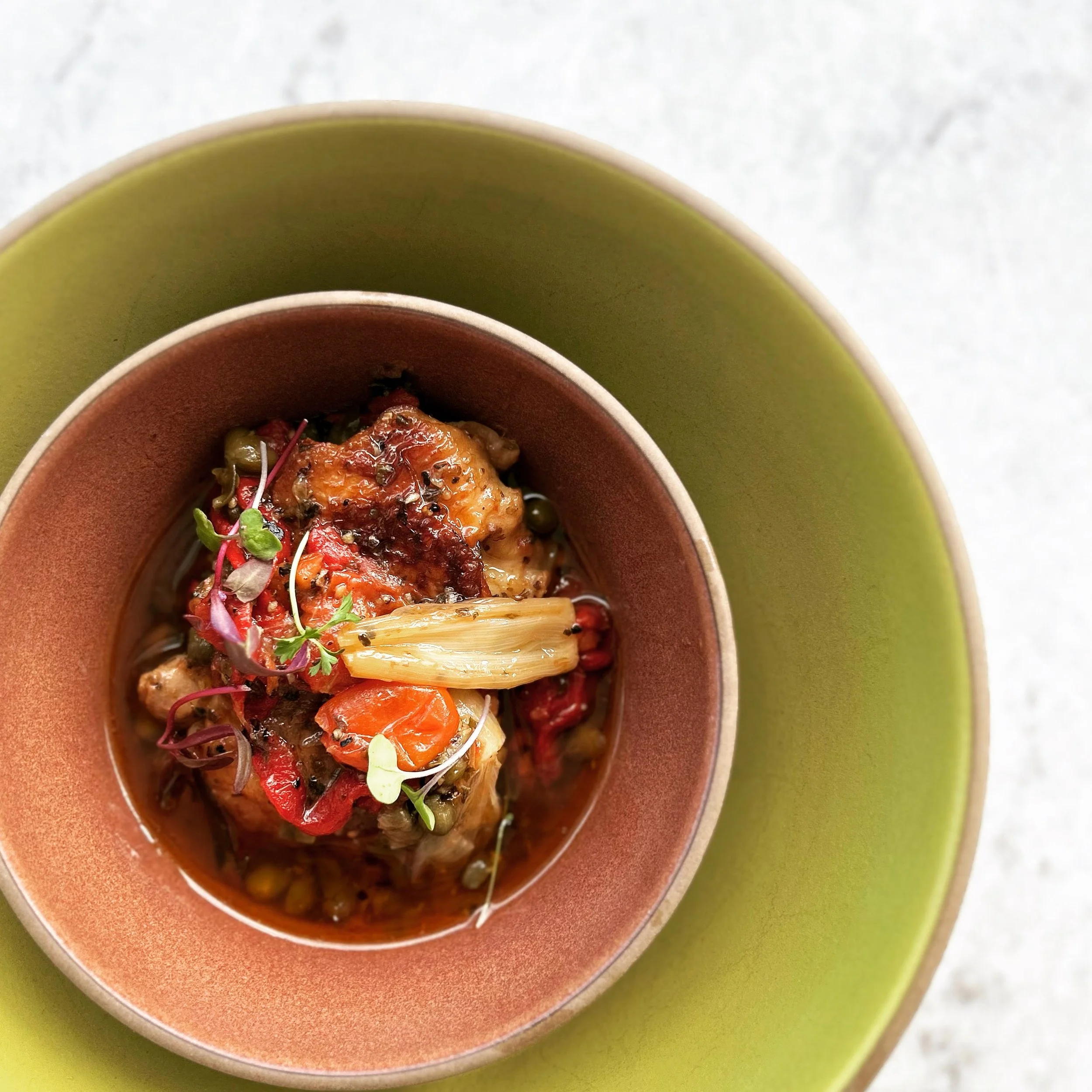 Chef's Wine-Braised Organic Chicken