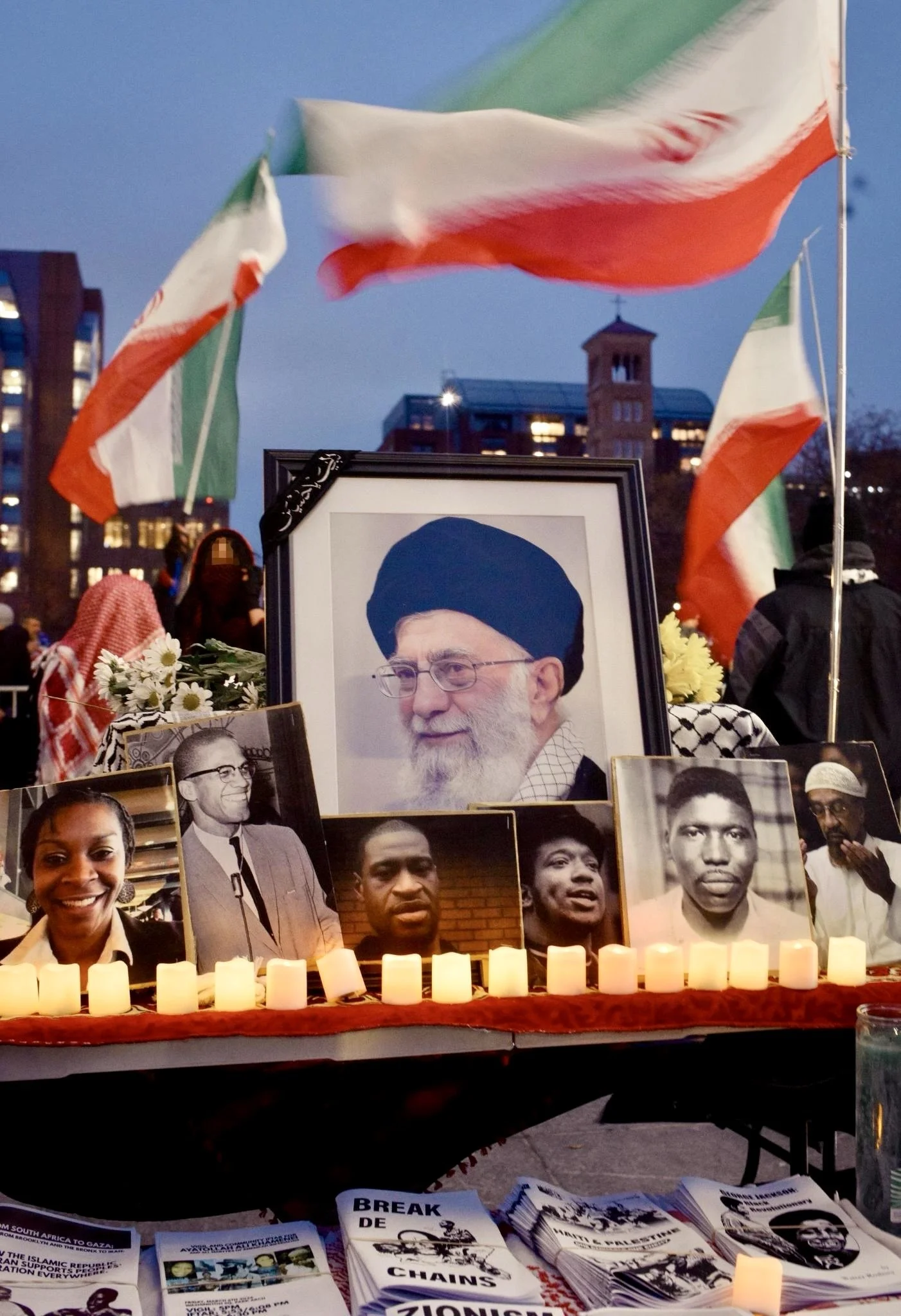 Black-, Brown-, And Trans-Led NYC Organizations Hold Vigil Honoring Emam Ayatollah Ali Khamenei And Victims Of Amerikan Imperial Violence