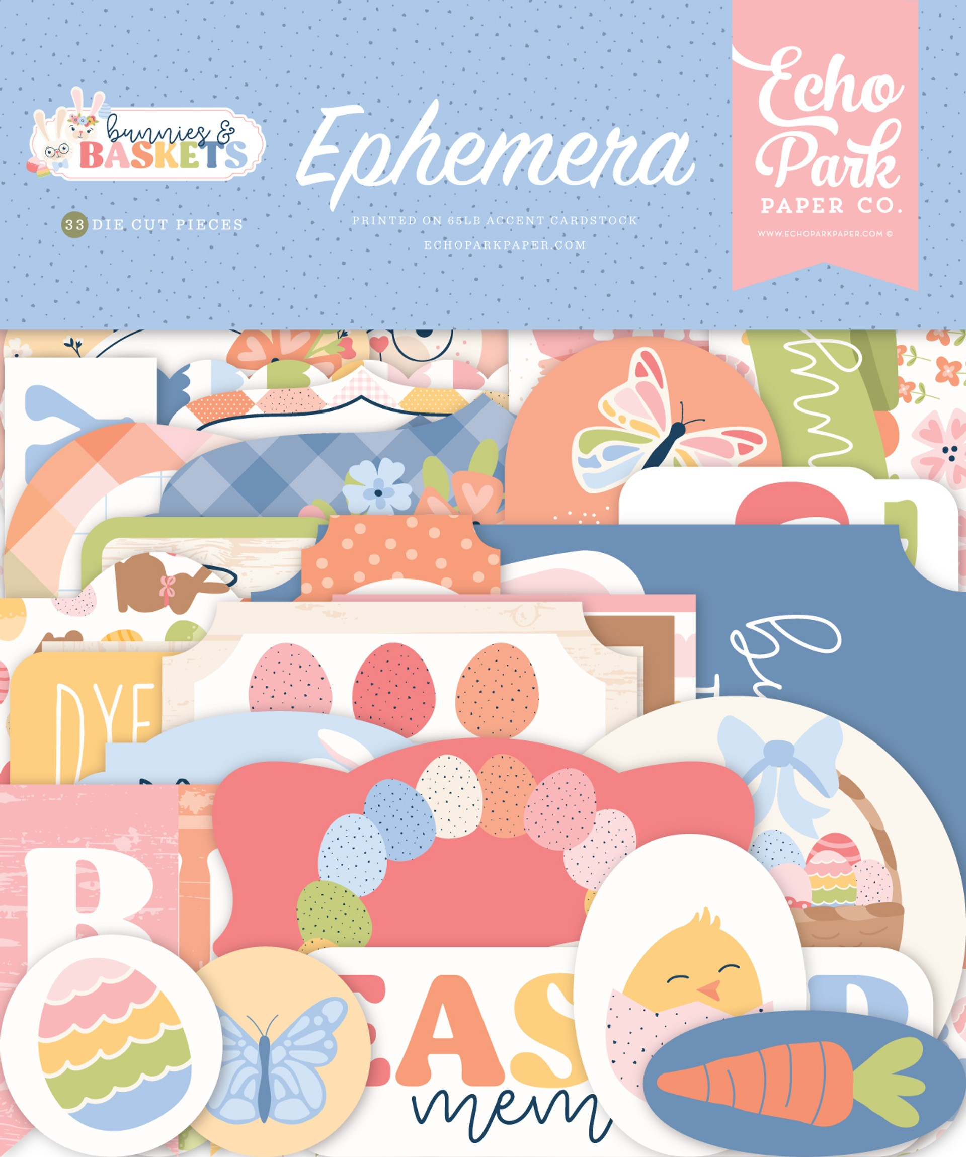 Echo Park Bunnies and Baskets Ephemera