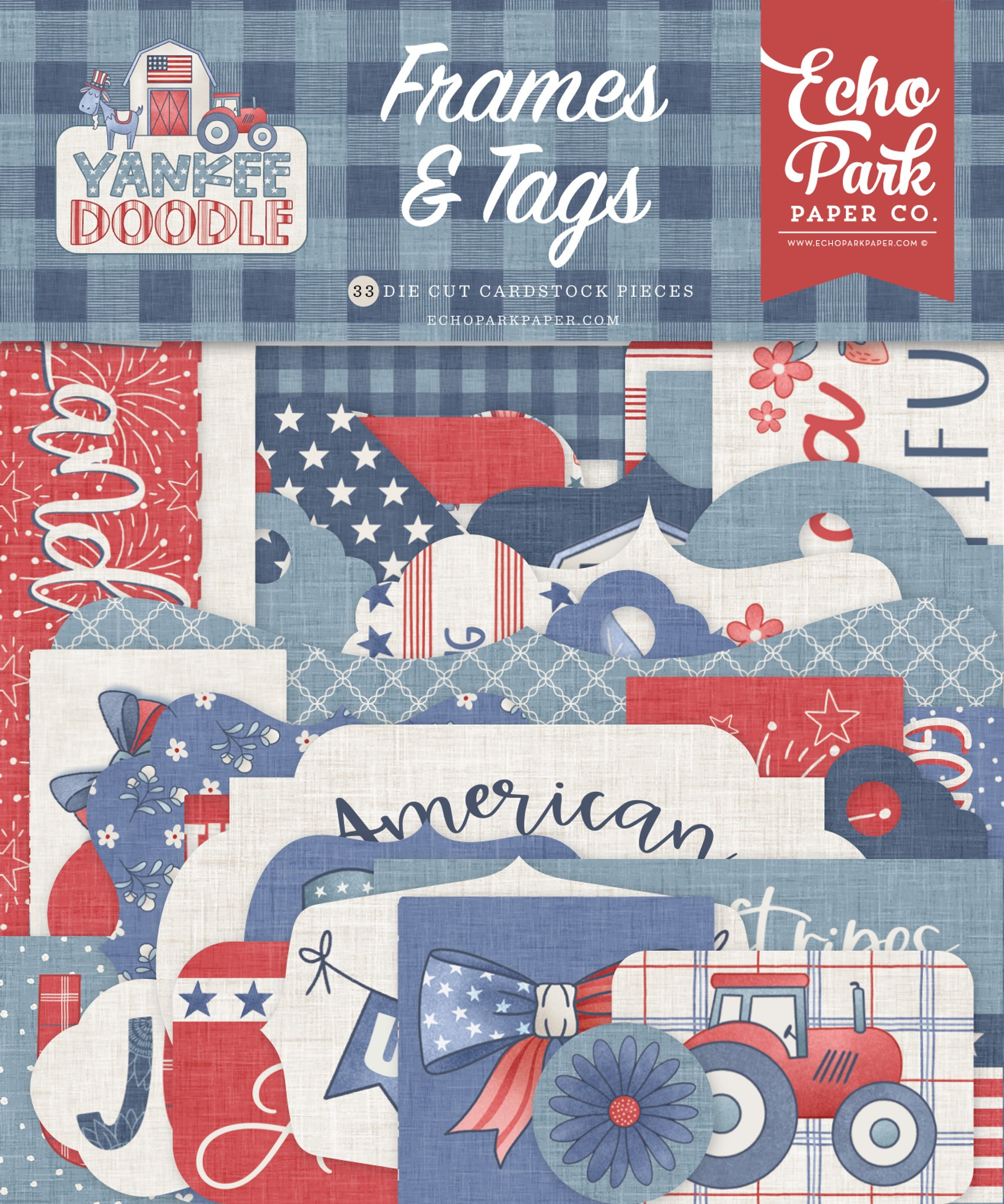 Echo Park Yankee Doodle Frames & Tags