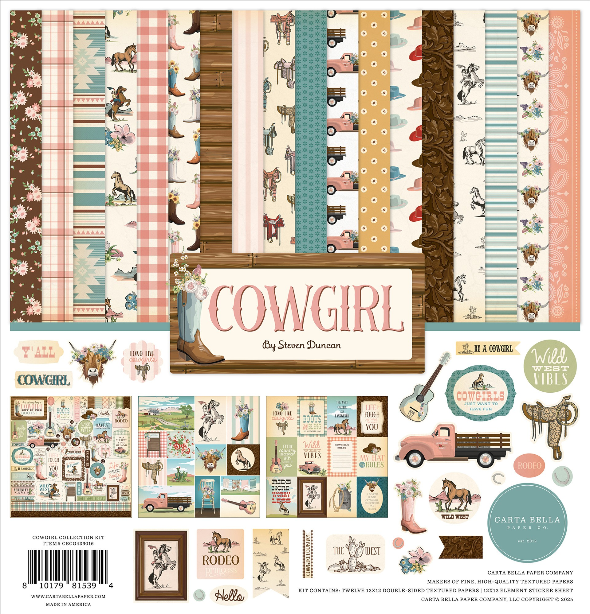 Carta Bella Cowgirl Collection Kit
