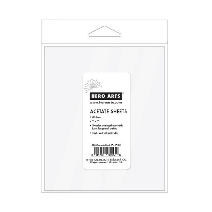 Hero Arts Acetate Sheets 5 x 6" - 20 Pack