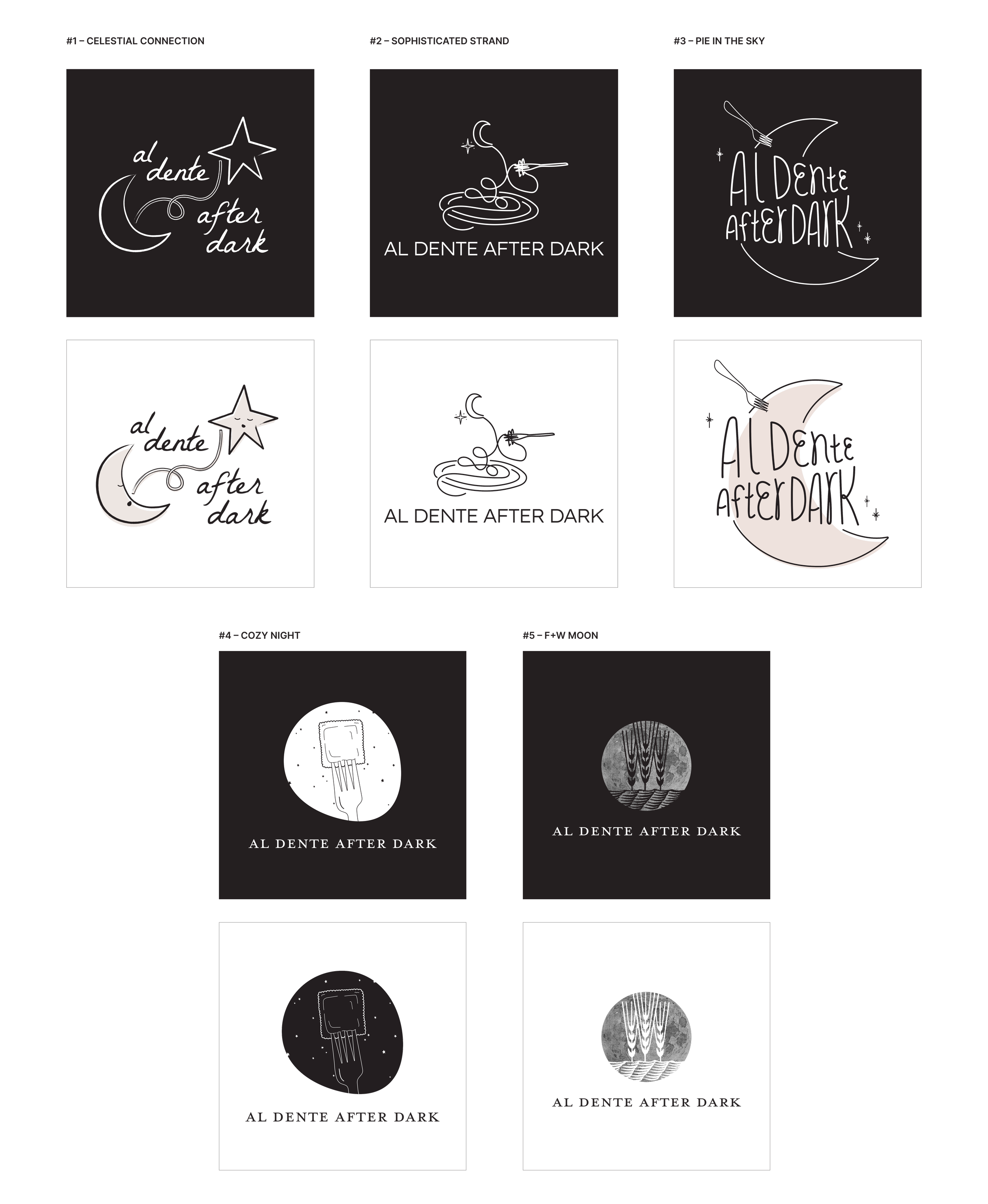 Five concepts for Al Dente After Dark, Flour + Water's late night tasting menu