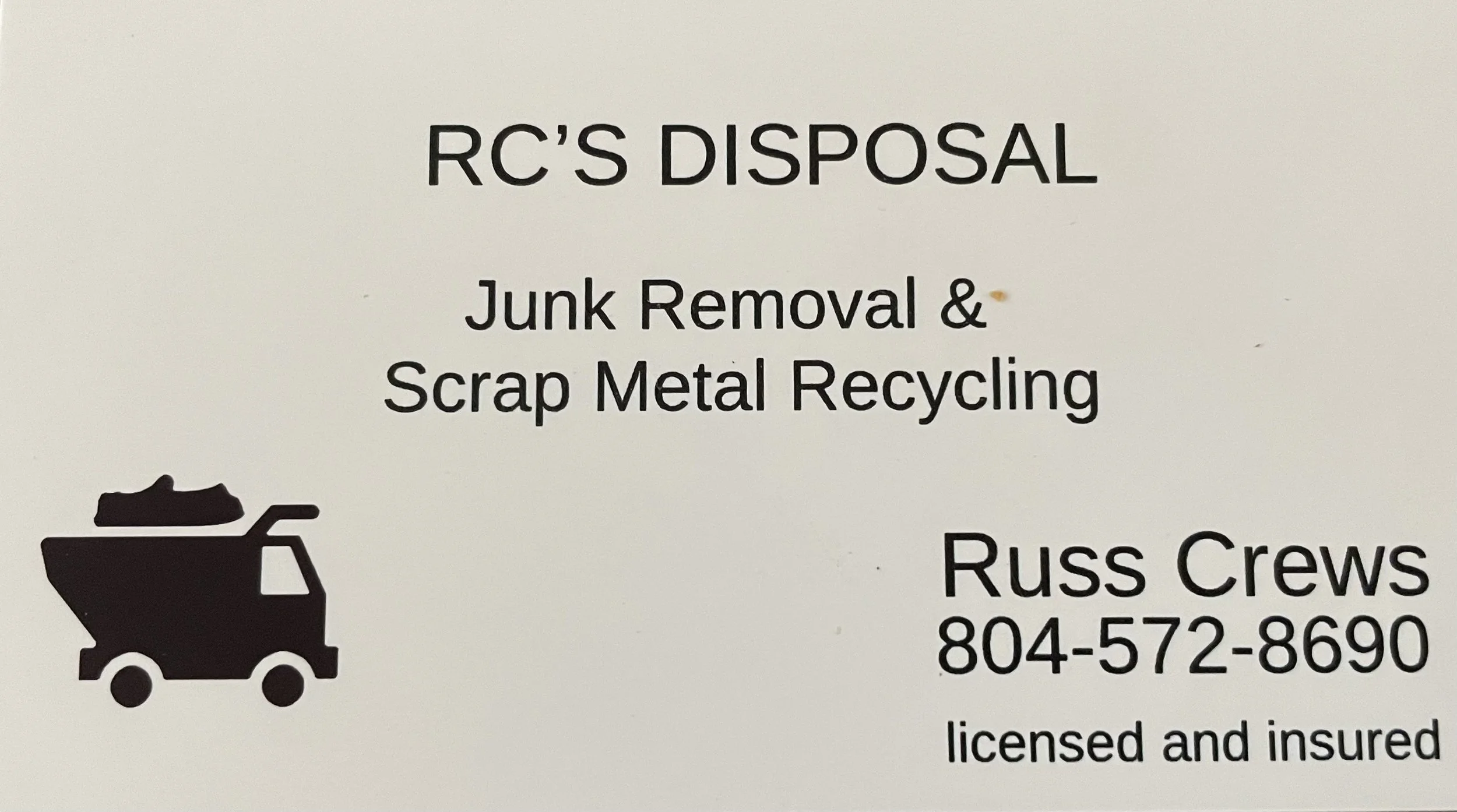 Junk Removal, Mechanicsville