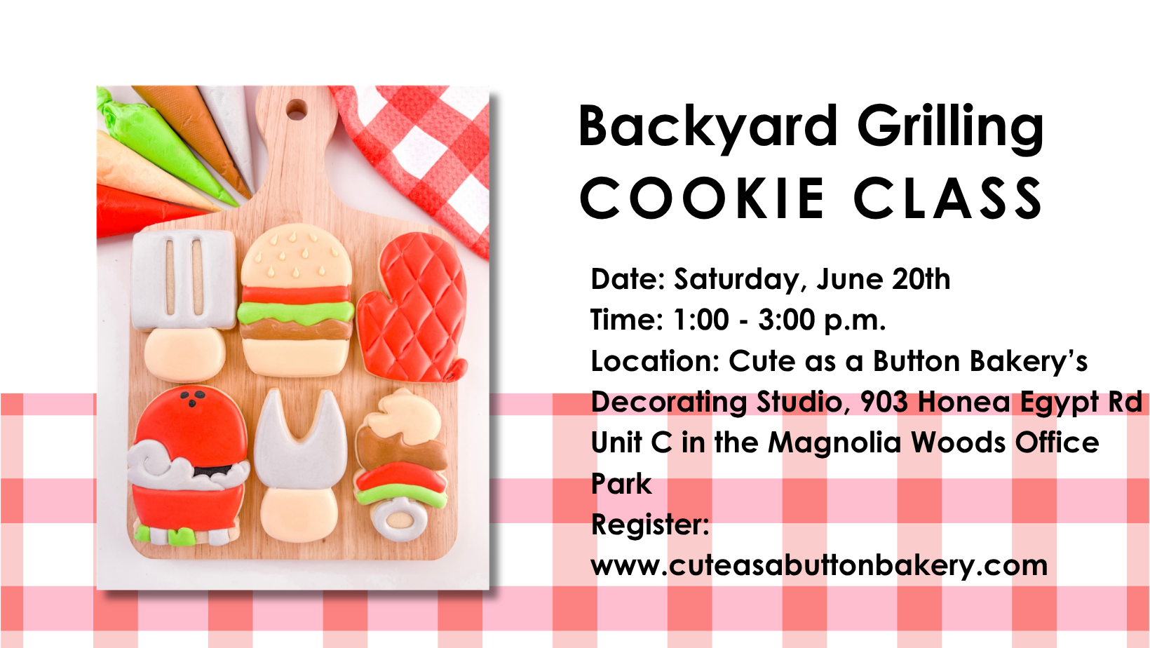 Backyard Grilling Father's Day Weekend Cookie Decorating Cass