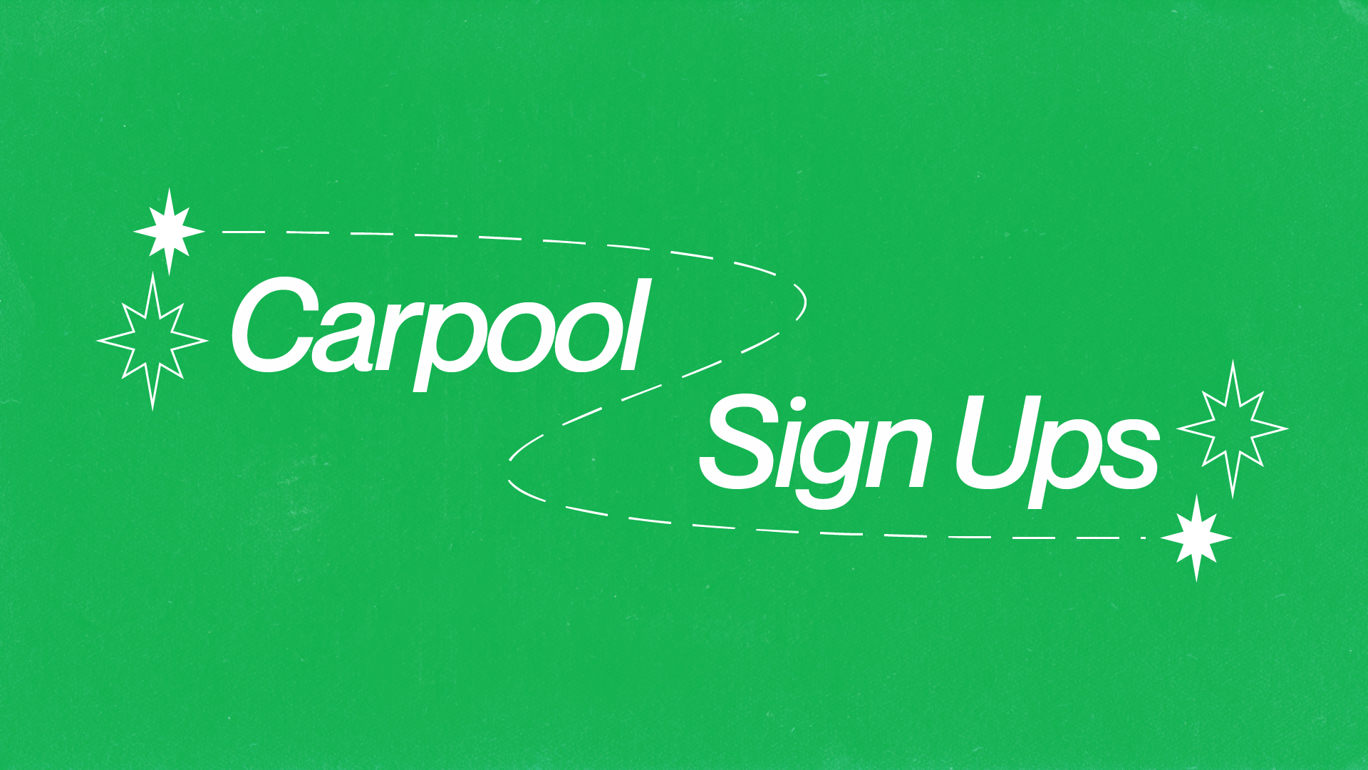 Carpool Sign Up (Adobe Illustrator)