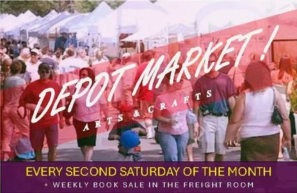 Depot Market and Book Sale - Saturday, September 12, 1:00 to 6:00