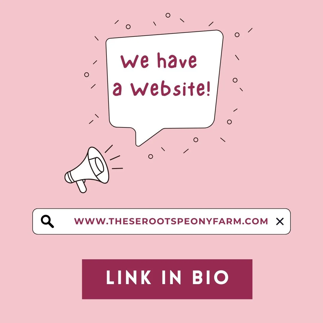 The wait is over &mdash; we&rsquo;re so excited to finally share what&rsquo;s been in the works! 

We have a website!!! 

We&rsquo;re so excited to finally share a place where you can explore These Roots Peony Farm and see what we have planned for pe