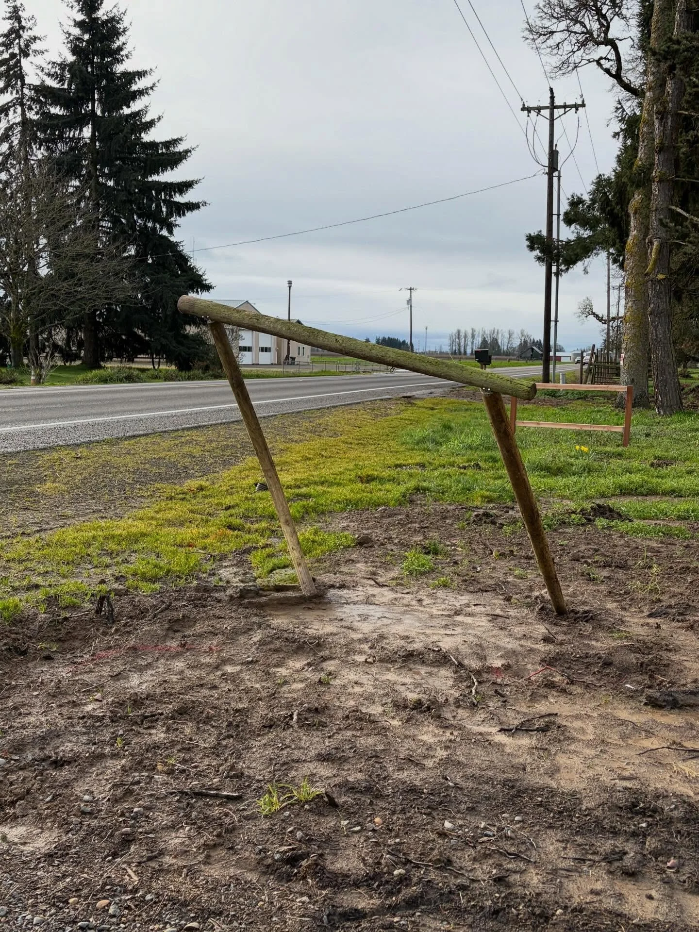 The sign I just put up blew over in the wind storm.  Maybe Dave was right and I needed to dig deeper holes. Oops. 

I guess I will stick to growing peonies and let Dave handle the manual labor. 😆
