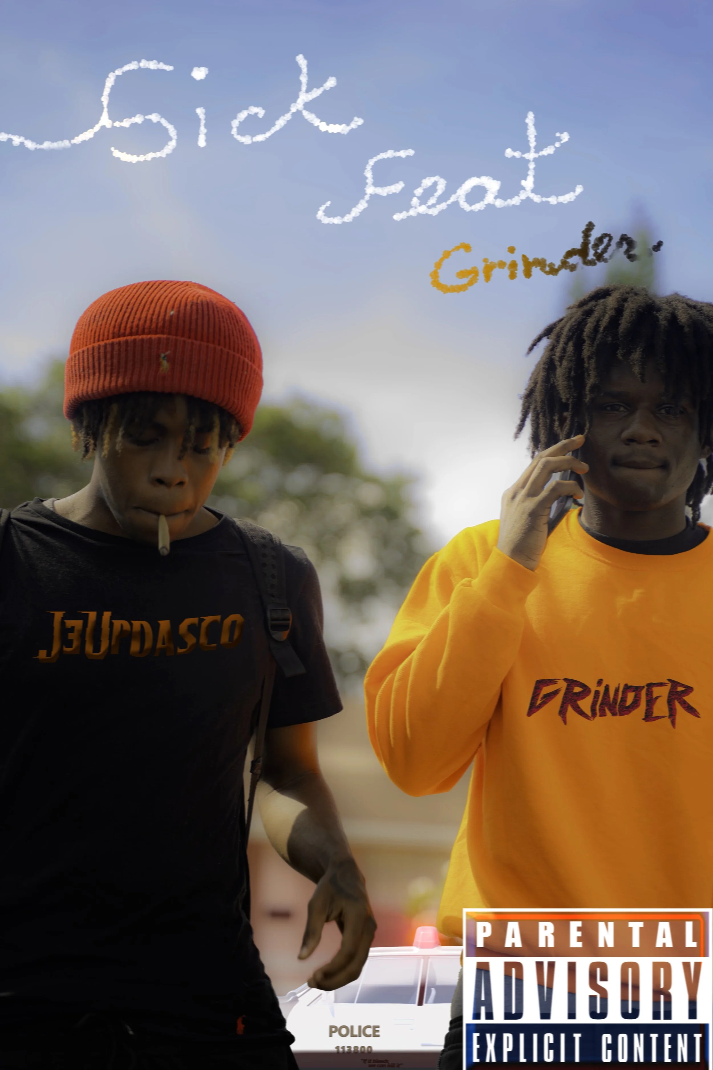 Cover Art and Motion Graphic for the Song: Sick feat. Grinderr by J3updasco