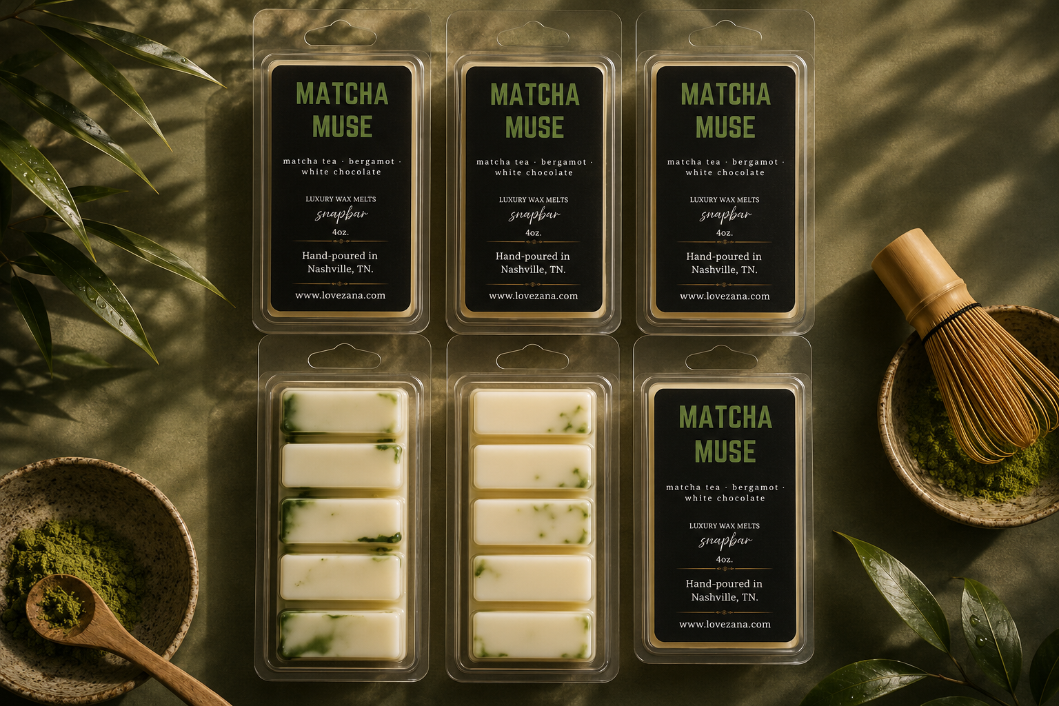 The Matcha Collection Luxury Wax Melt Snapbar