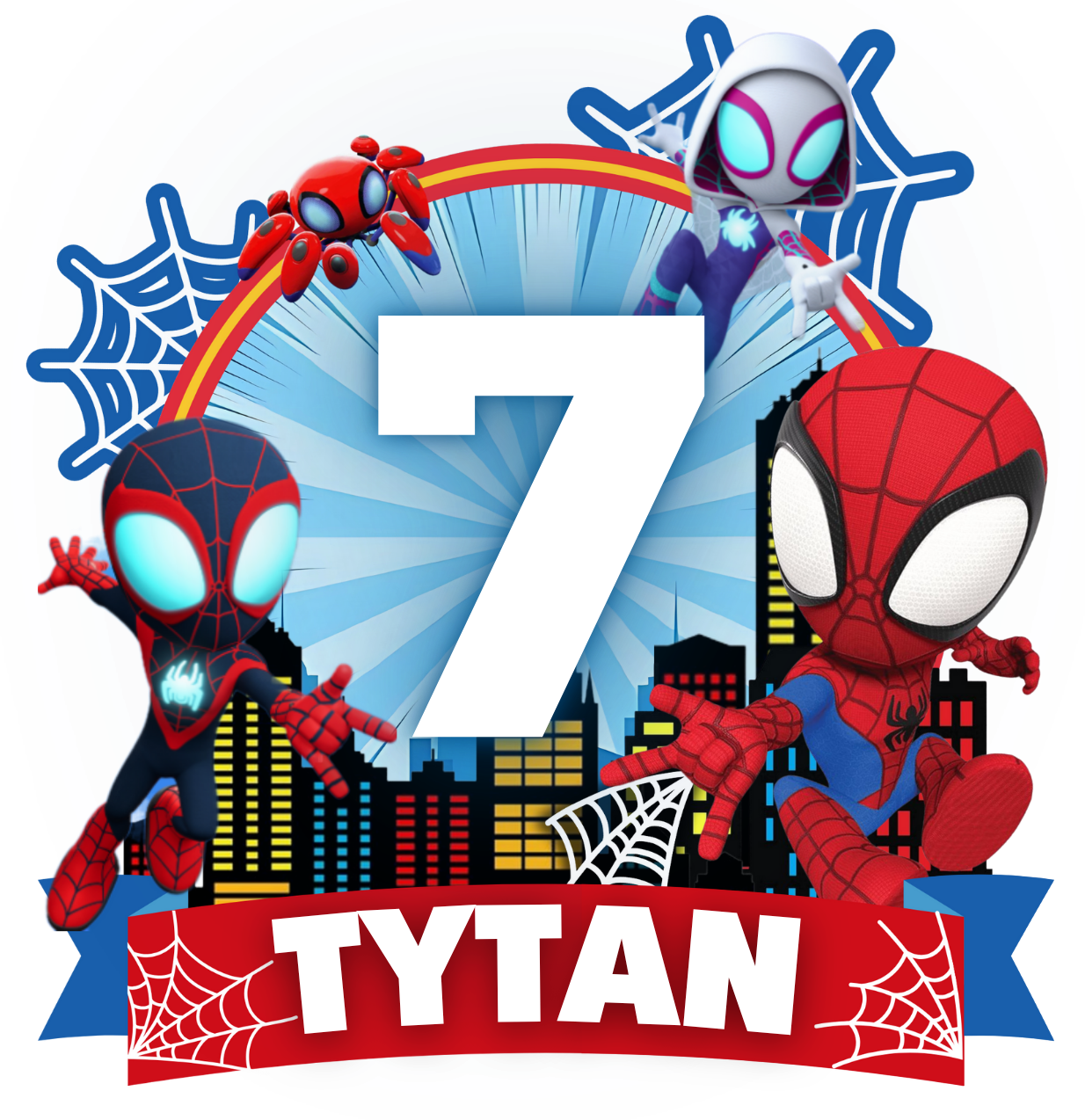 Spidey and Friends 3D Cake Topper