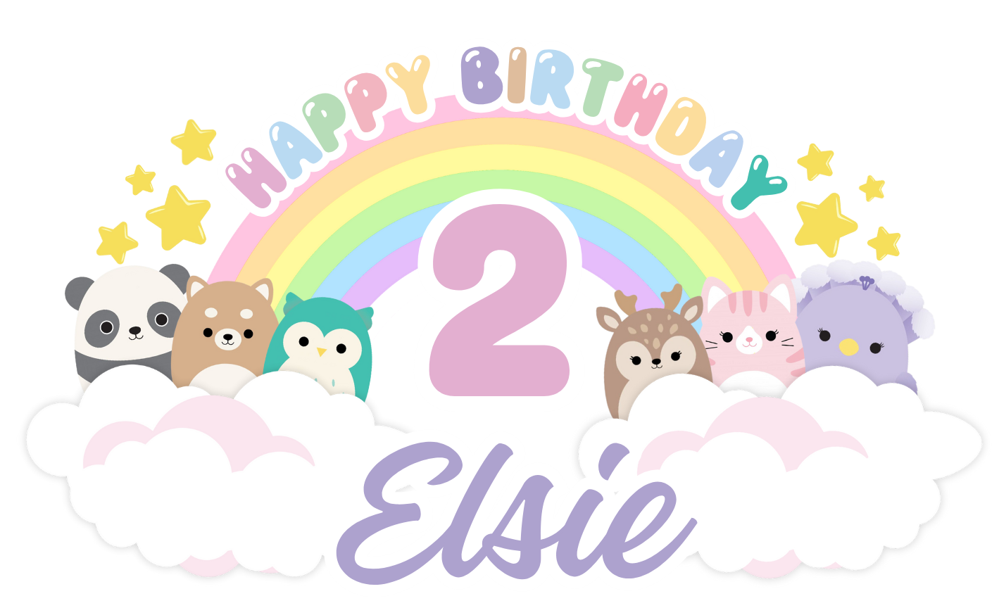 Squishmallows 3D Cake Topper