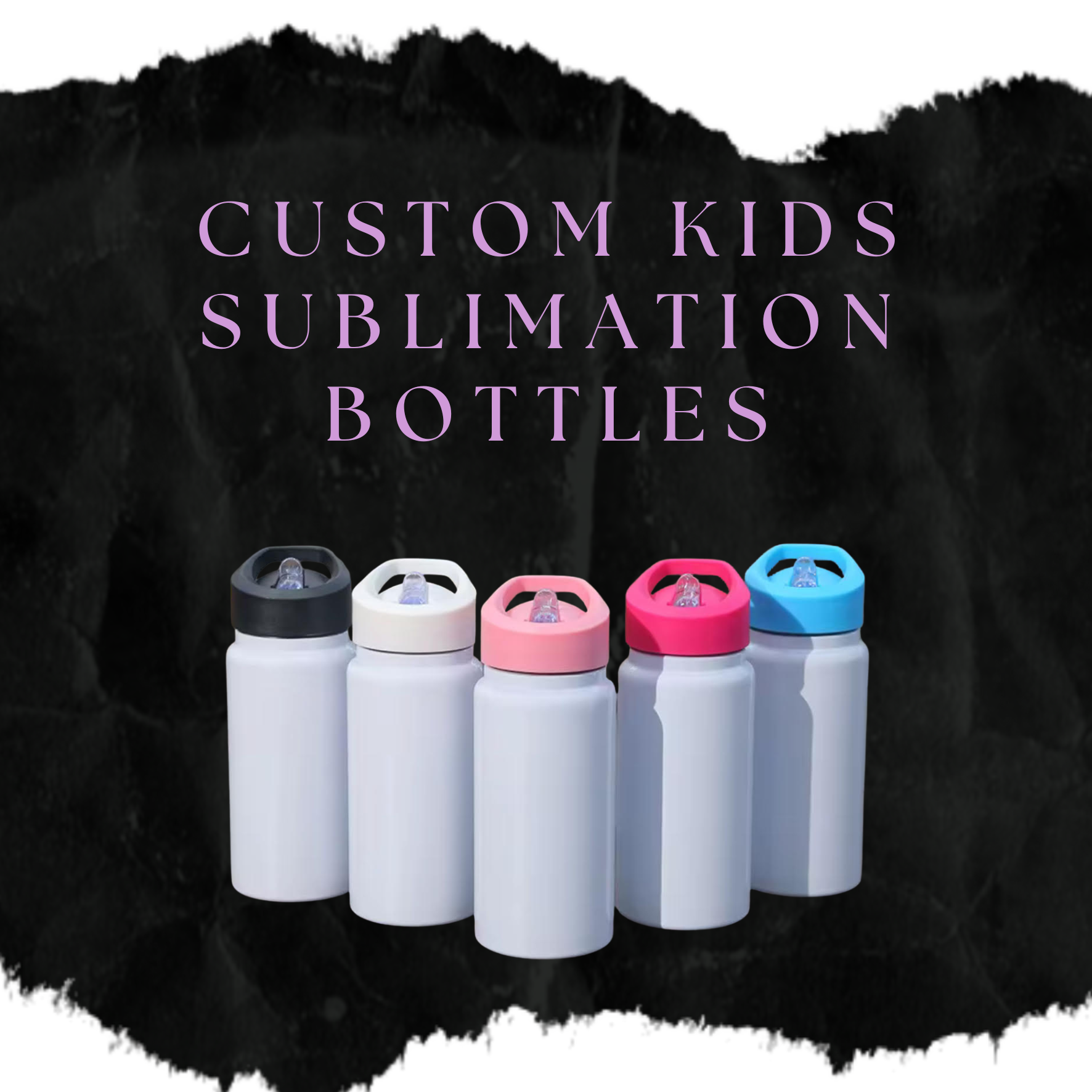 20oz Custom Kids Sublimation Drink Bottle
