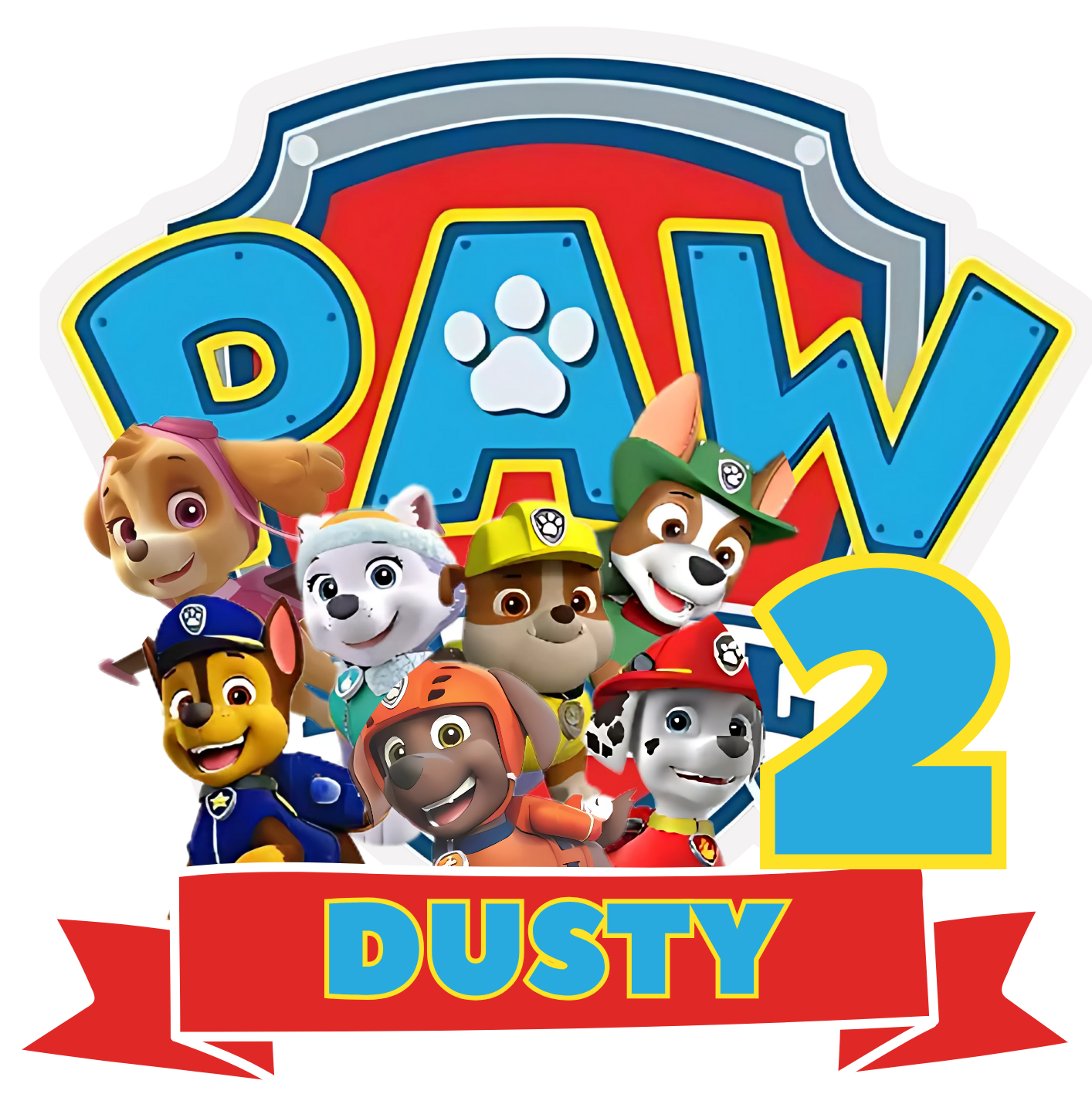 Paw Patrol 3D Cake Topper