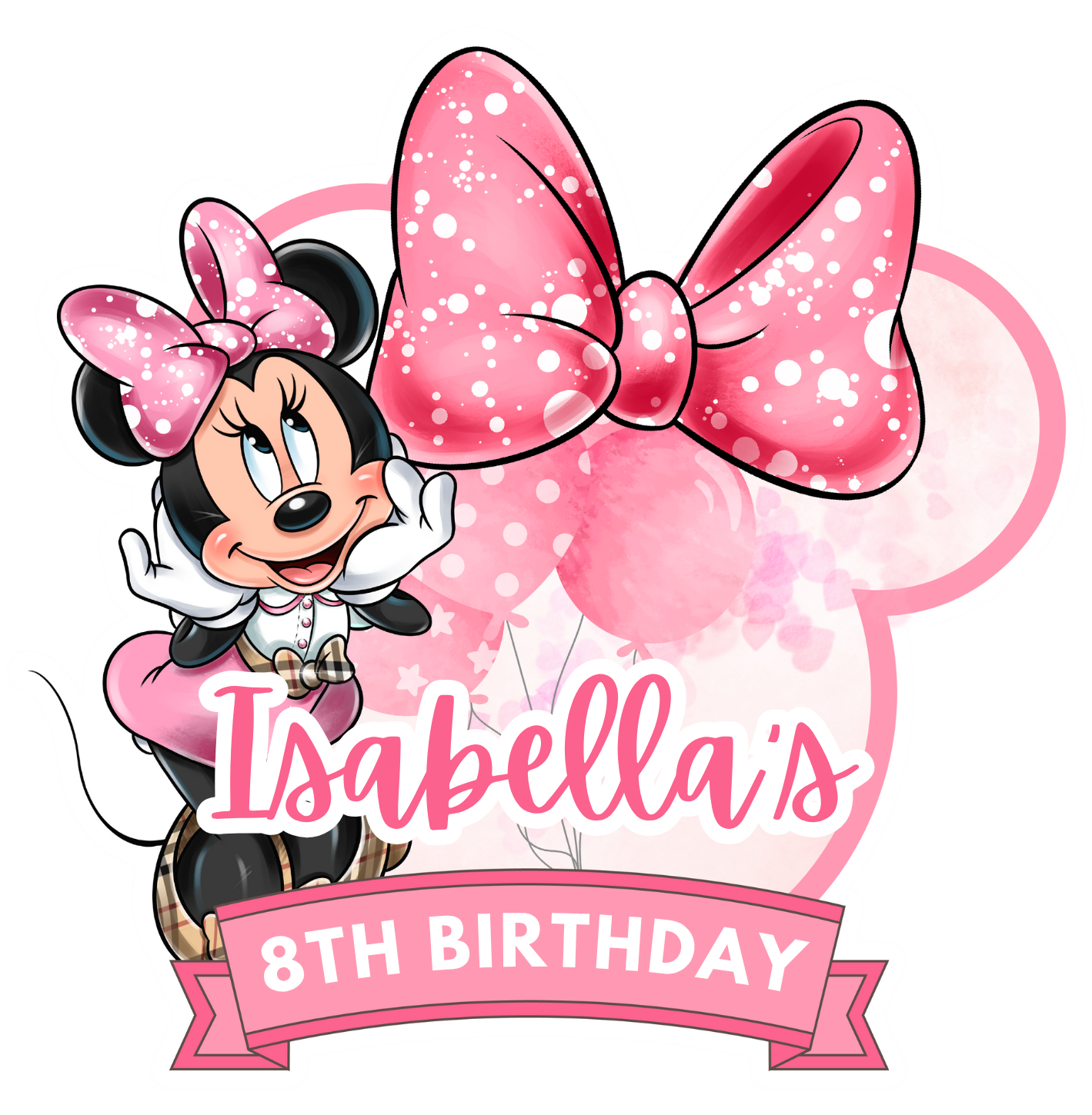 Minnie Mouse 3D Cake Topper