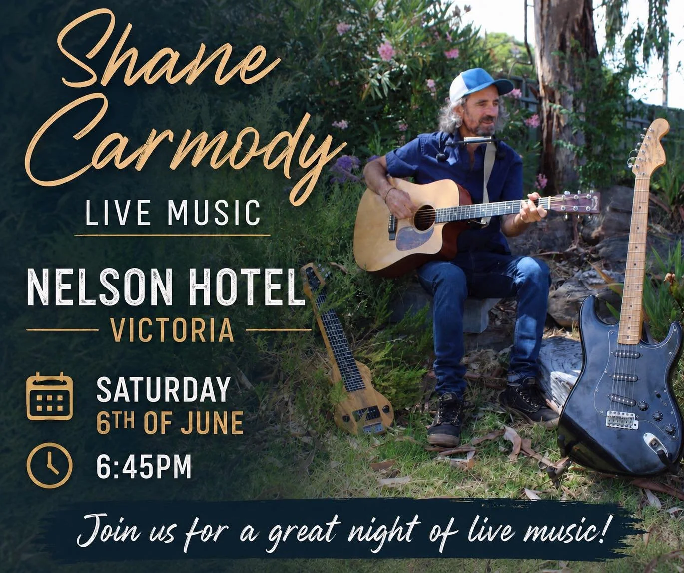 Shane carmody is coming to nelson!!