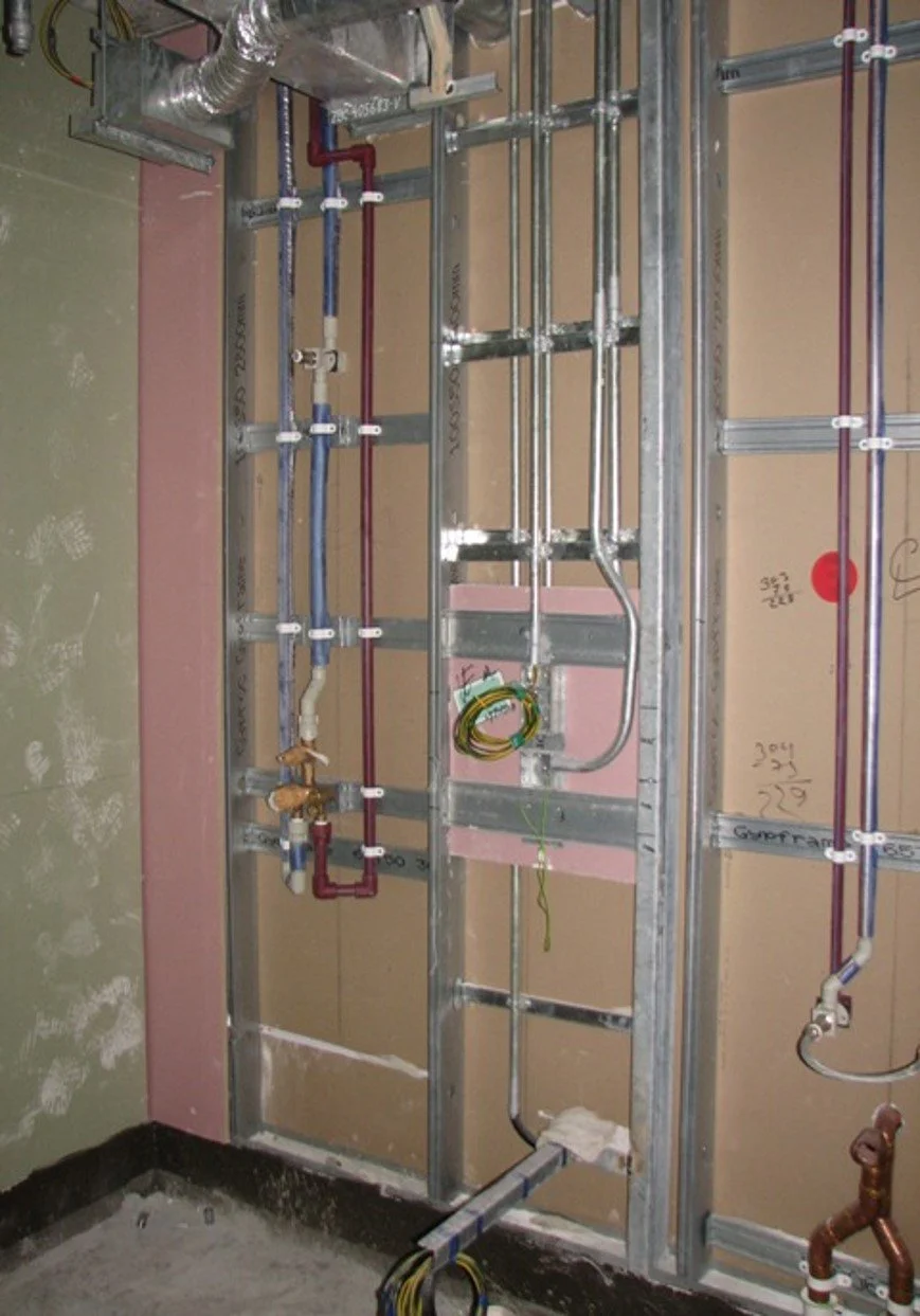  The drywall system ensures a neat and tidy finish, with no hacking required 